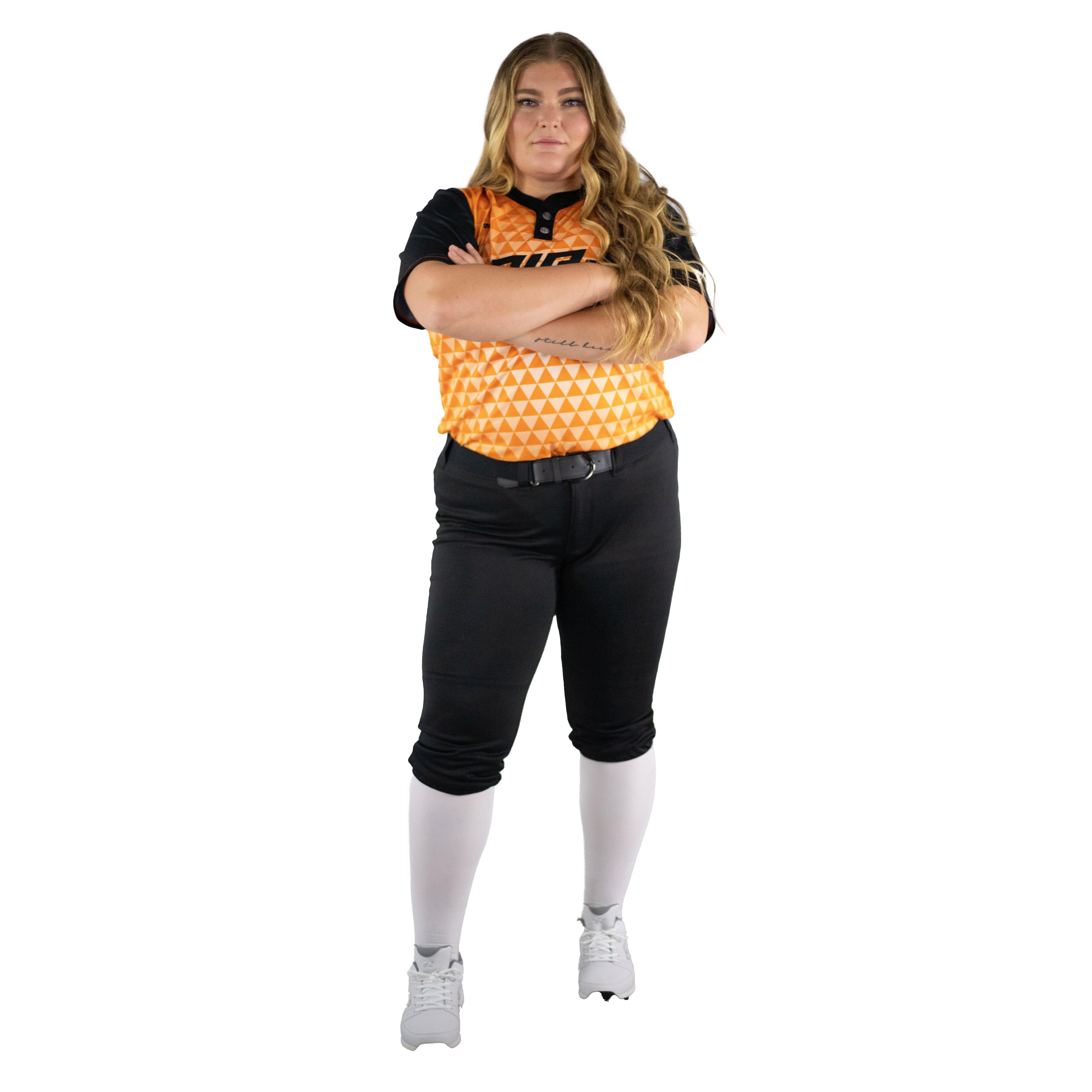 RIP-IT Women's Revolution Curvy Softball Pants - Black - BLACK Thumbnail View 1