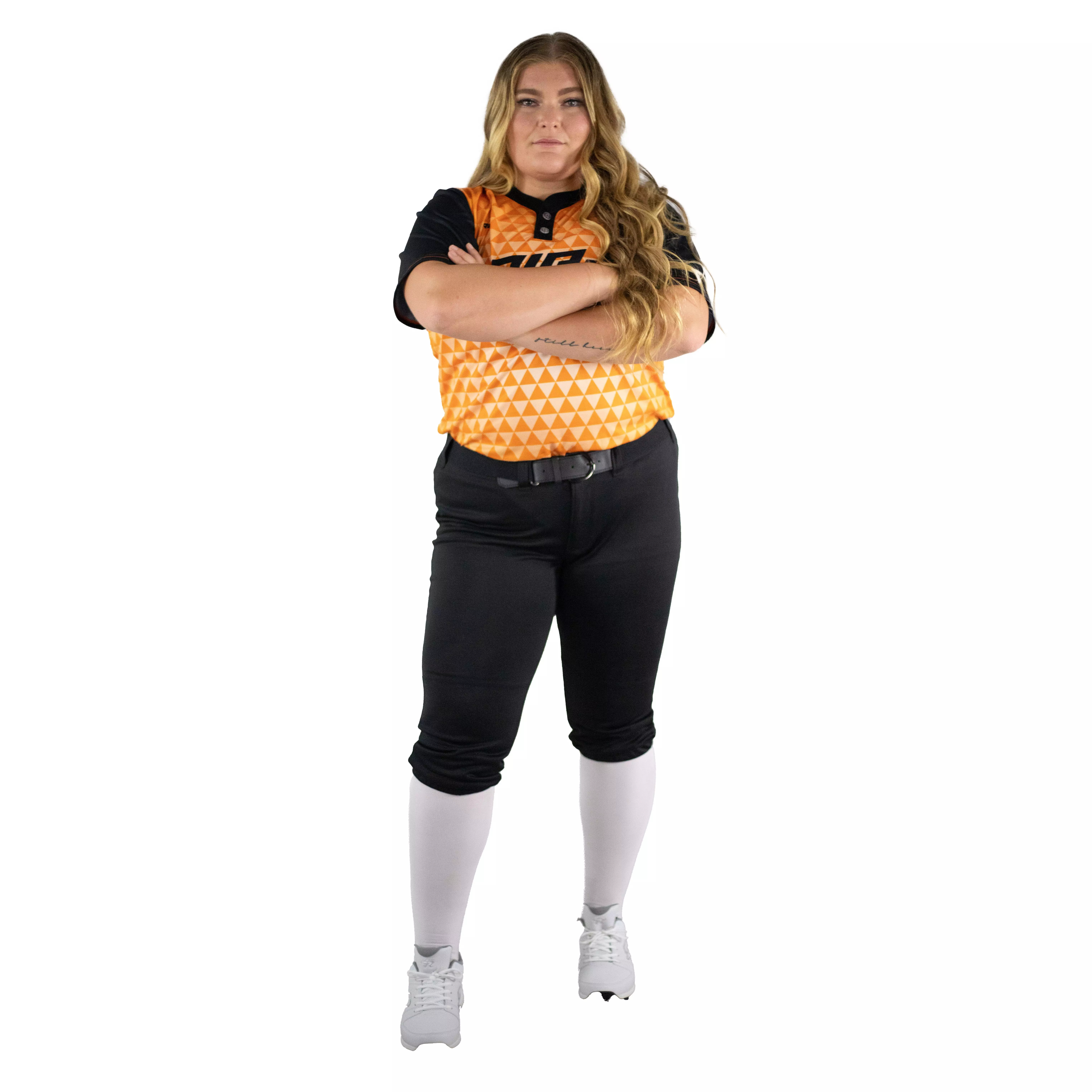 RIP-IT Women's Revolution Softball Pants - Curvy Fit - BLACK