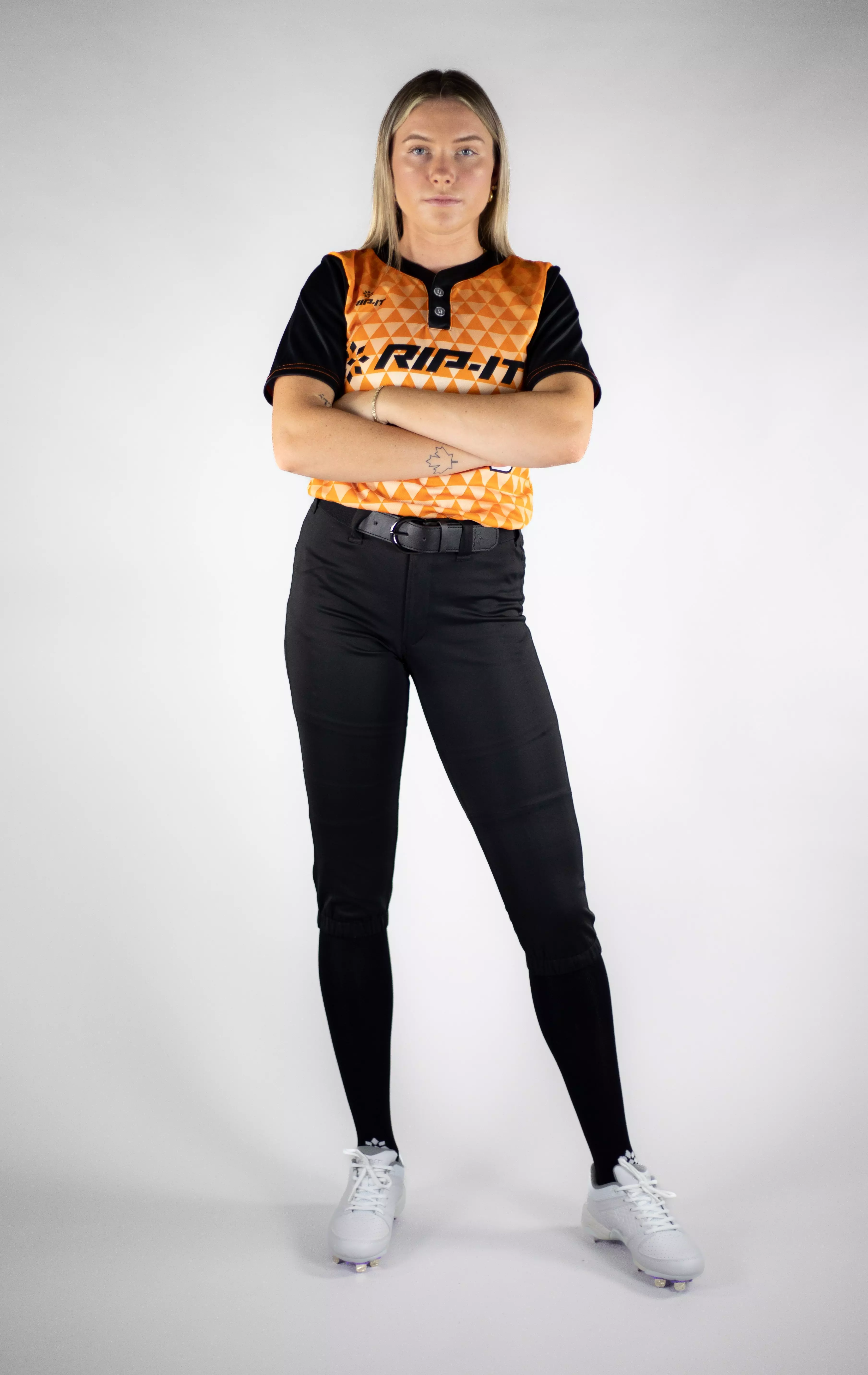 RIP-IT Women's Revolution Straight Softball Pants - Black - BLACK