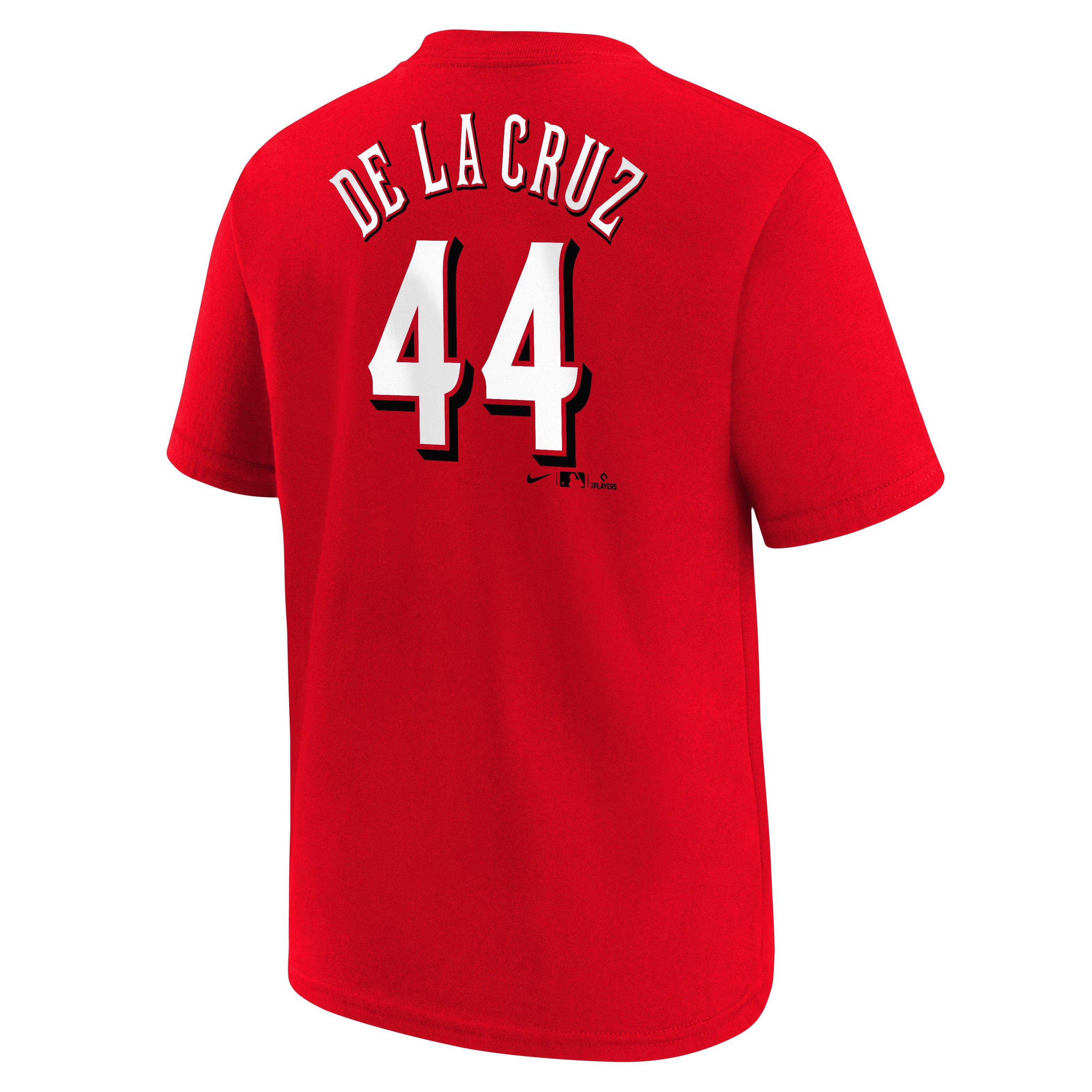 Nike Youth Elly De La Cruz Cincinnati Reds '23 Name & Number Tee-Red - RED Thumbnail View 1