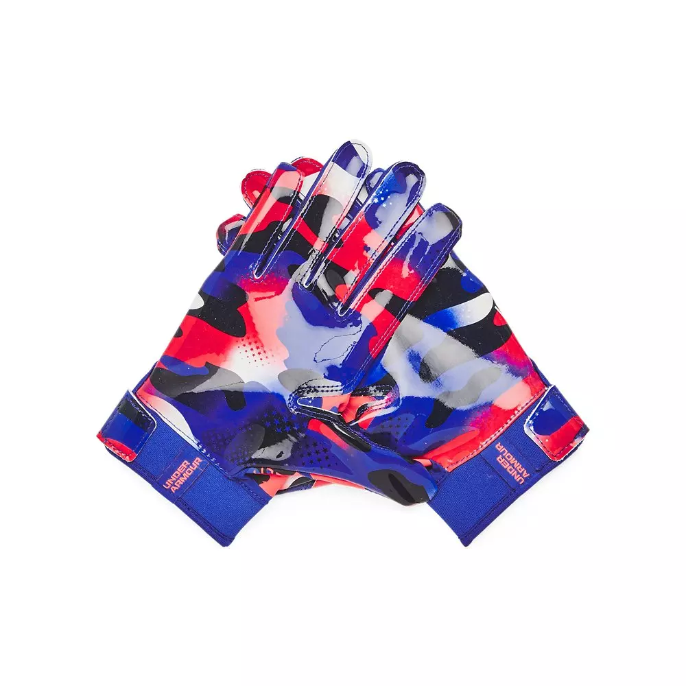 Under Armour Youth Nitro F9 USA Football Gloves - RED/WHITE/BLUE