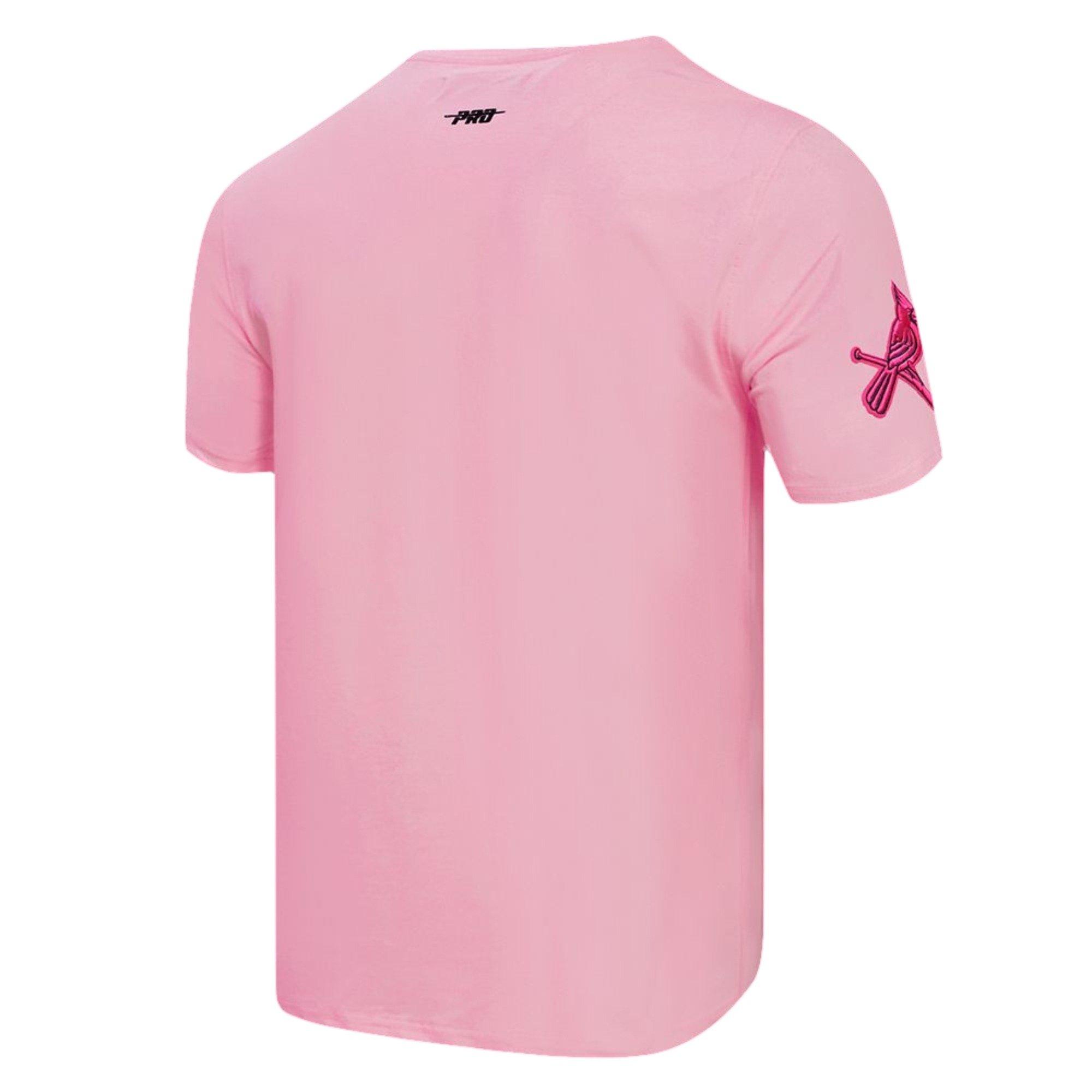 Pro Standard Men's St. Louis Cardinals MLB Confetti Short Sleeve Tee-Pink - PINK Thumbnail View 2
