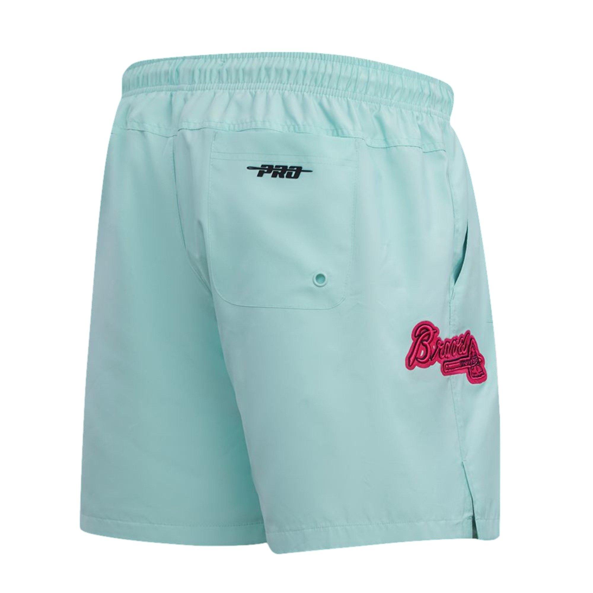 Pro Standard Men's Atlanta Braves MLB Confetti Shorts-Mint - MINT Thumbnail View 2