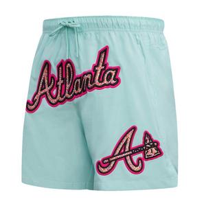 Pro Standard Men's Atlanta Braves MLB Confetti Shorts-Mint