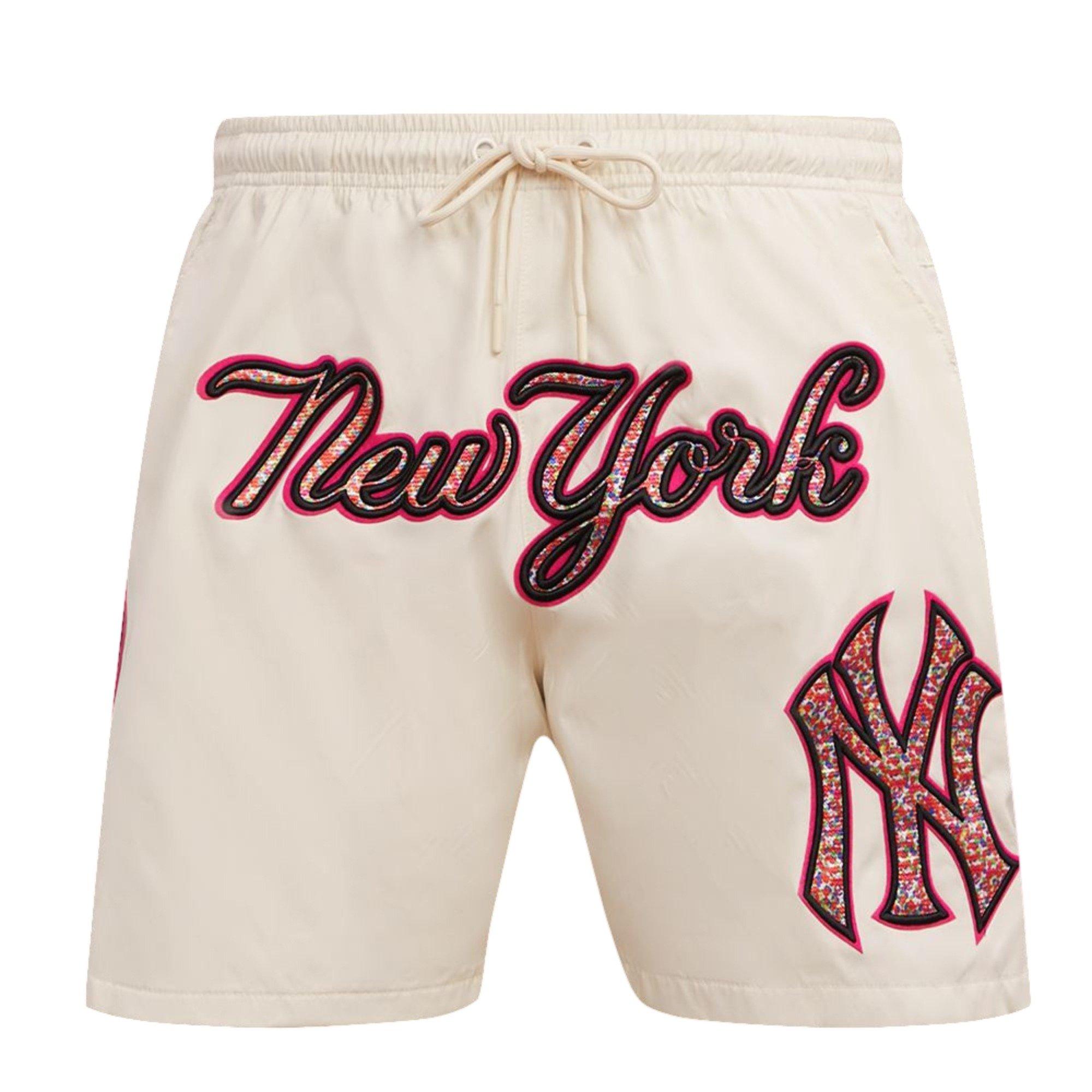 Pro Standard Men's New York Yankees MLB Confetti Shorts-Cream - CREAM Thumbnail View 1