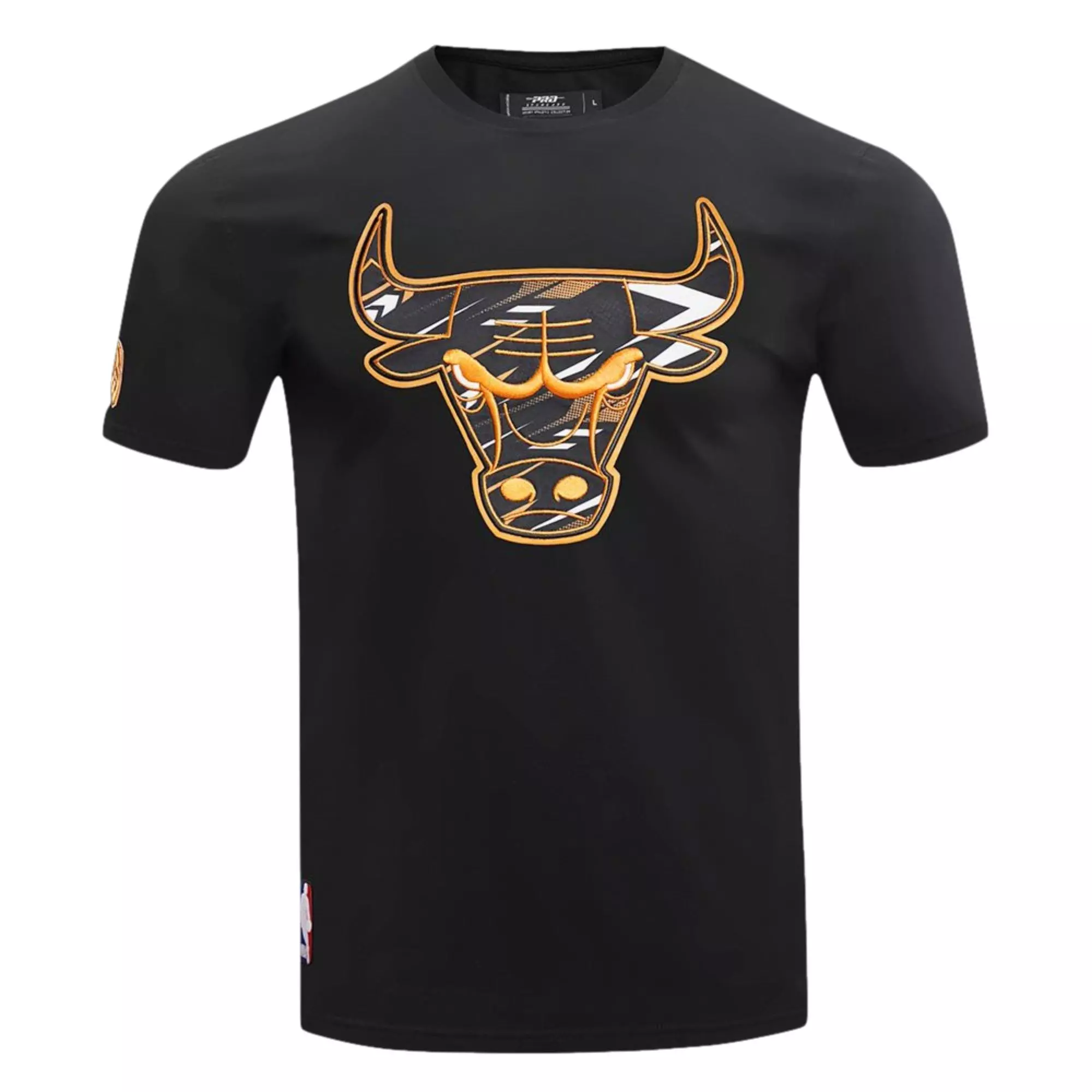 Pro Standard Men's Chicago Bulls Retro 1 "Yellow Ohcre" Short Sleeve Top - BLACK/YELLOW