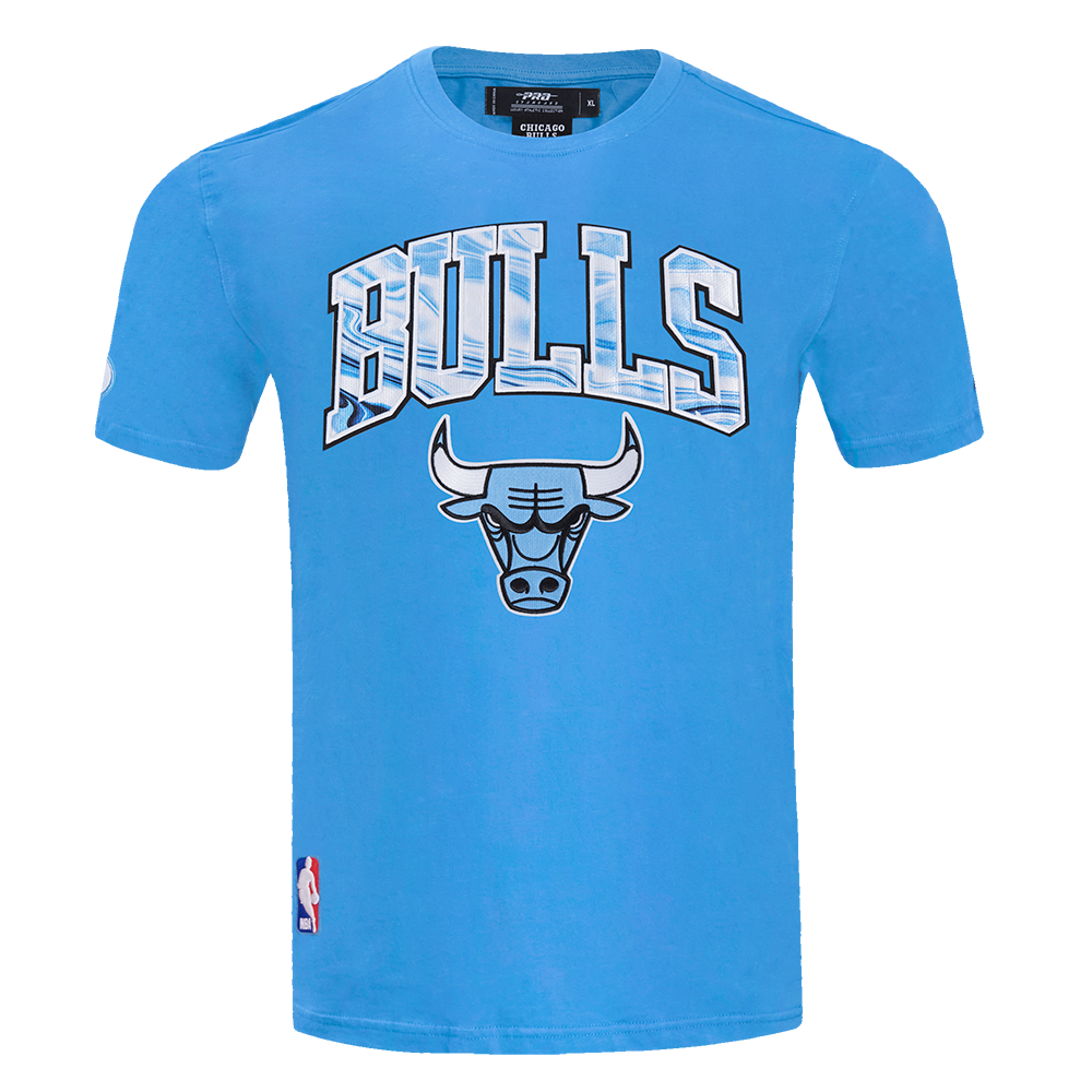 Pro Standard Men's Chicago Bulls Retro 9 "Powder Blue" Short Sleeve Tee-Blue - BLUE Thumbnail View 1