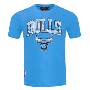 Pro Standard Men's Chicago Bulls Retro 9 "Powder Blue" Short Sleeve Tee-Blue