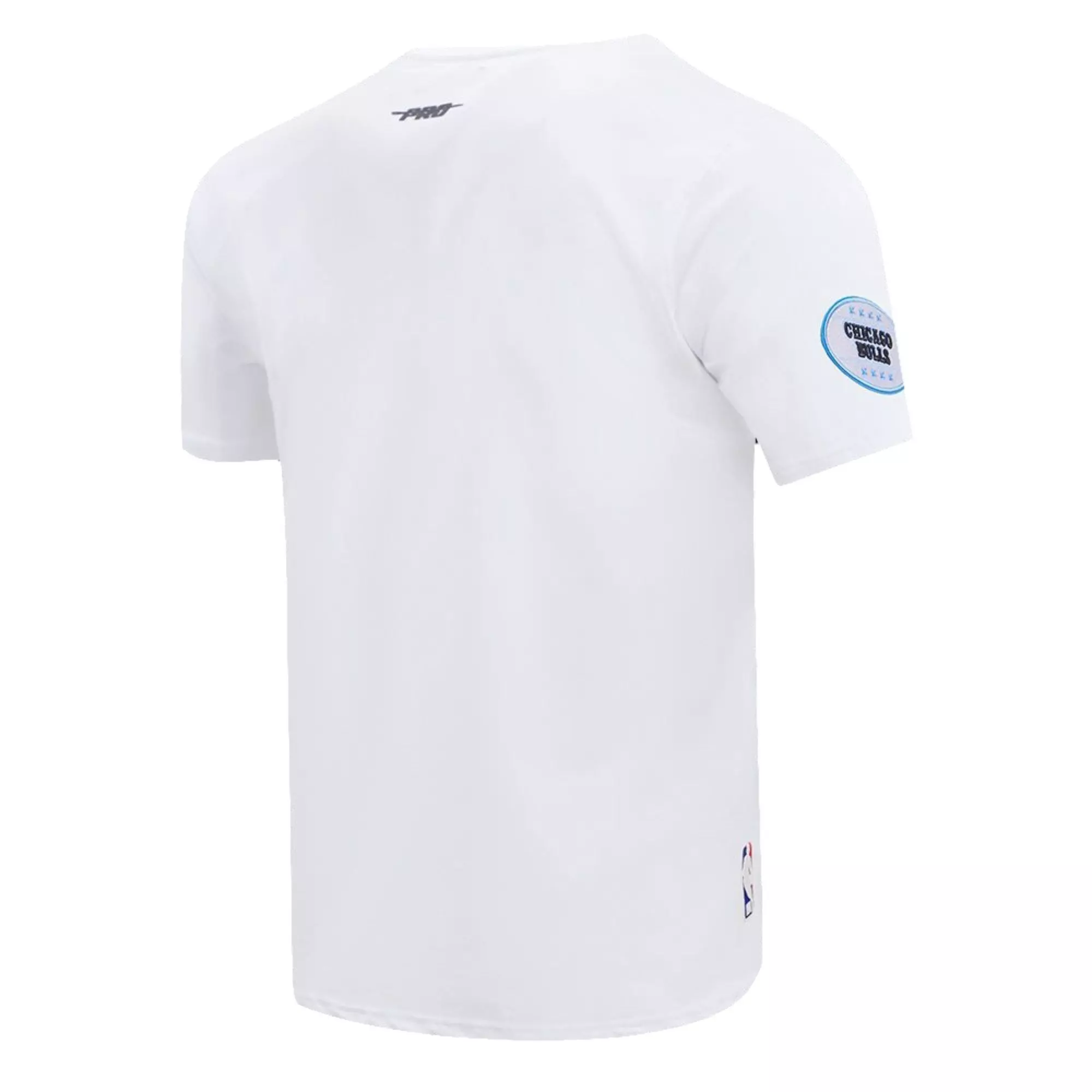 Pro Standard Men's Chicago Bulls Retro 9 "Powder Blue" Short Sleeve Tee-White - WHITE