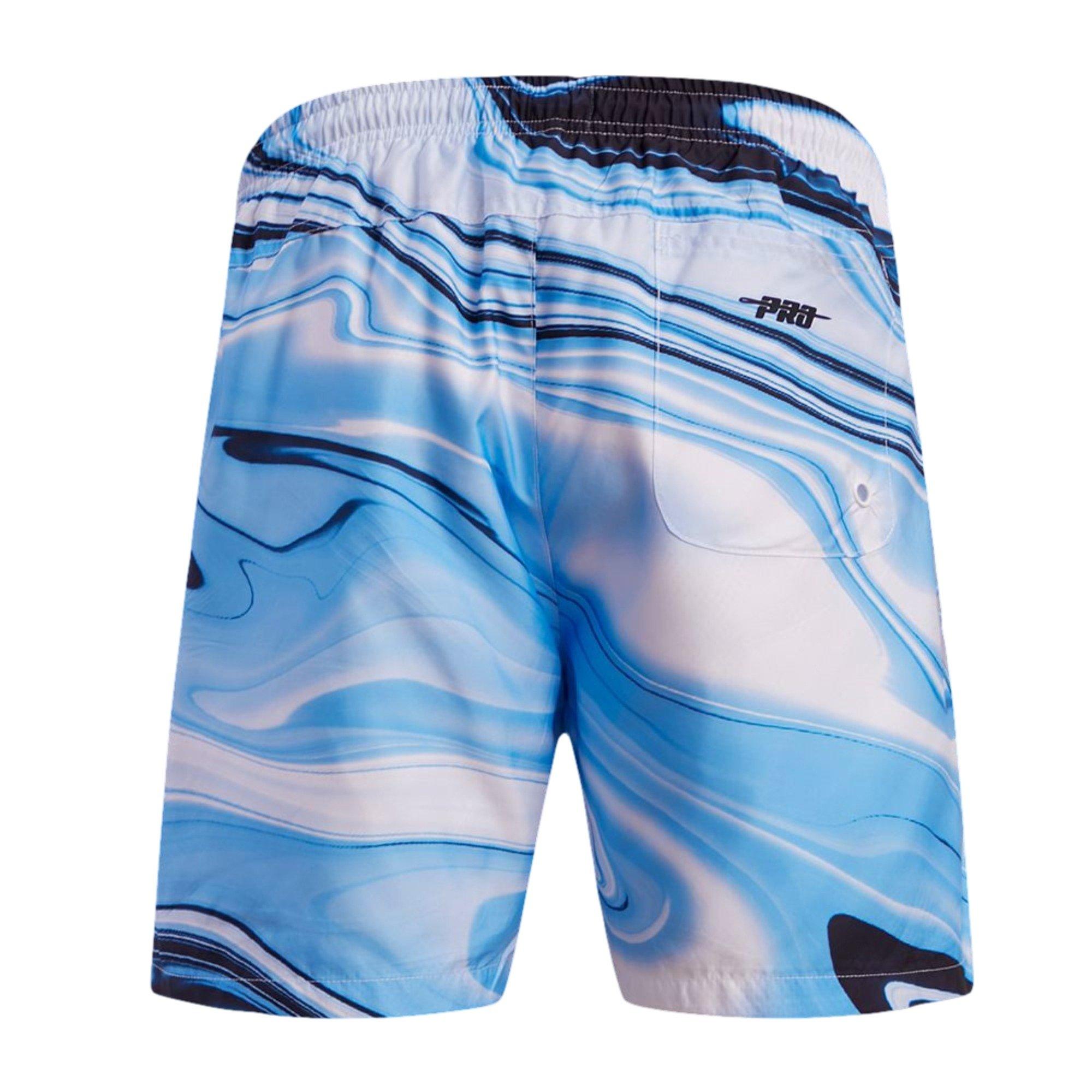 Pro Standard Men's Chicago Bulls Retro 9 "Powder Blue" Shorts-Blue - BLUE Thumbnail View 2
