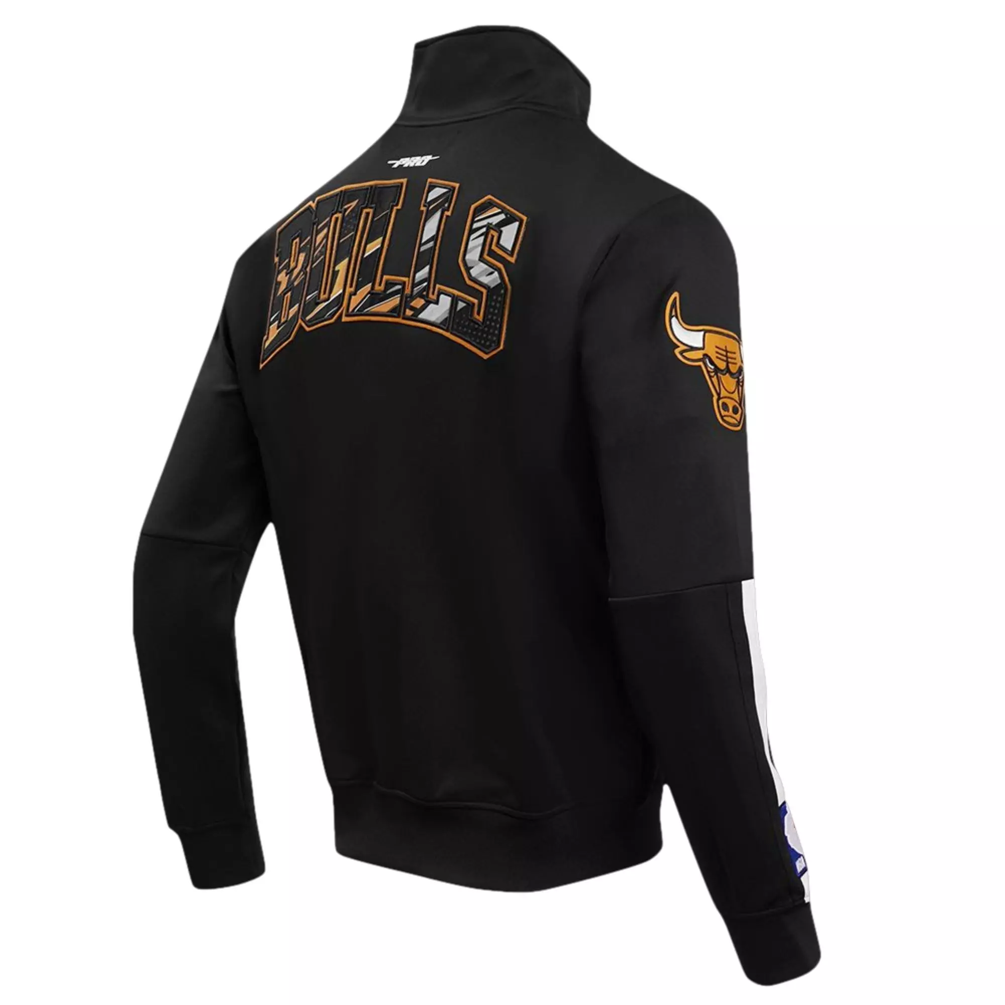 Pro Standard Men's Chicago Bulls Retro 1 "Yellow Ohcre" Track Jacket - BLACK/YELLOW