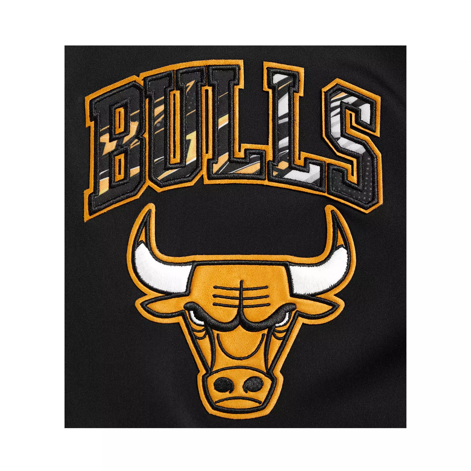 Pro Standard Men's Chicago Bulls Retro 1 "Yellow Ohcre" Track Jacket - BLACK/YELLOW