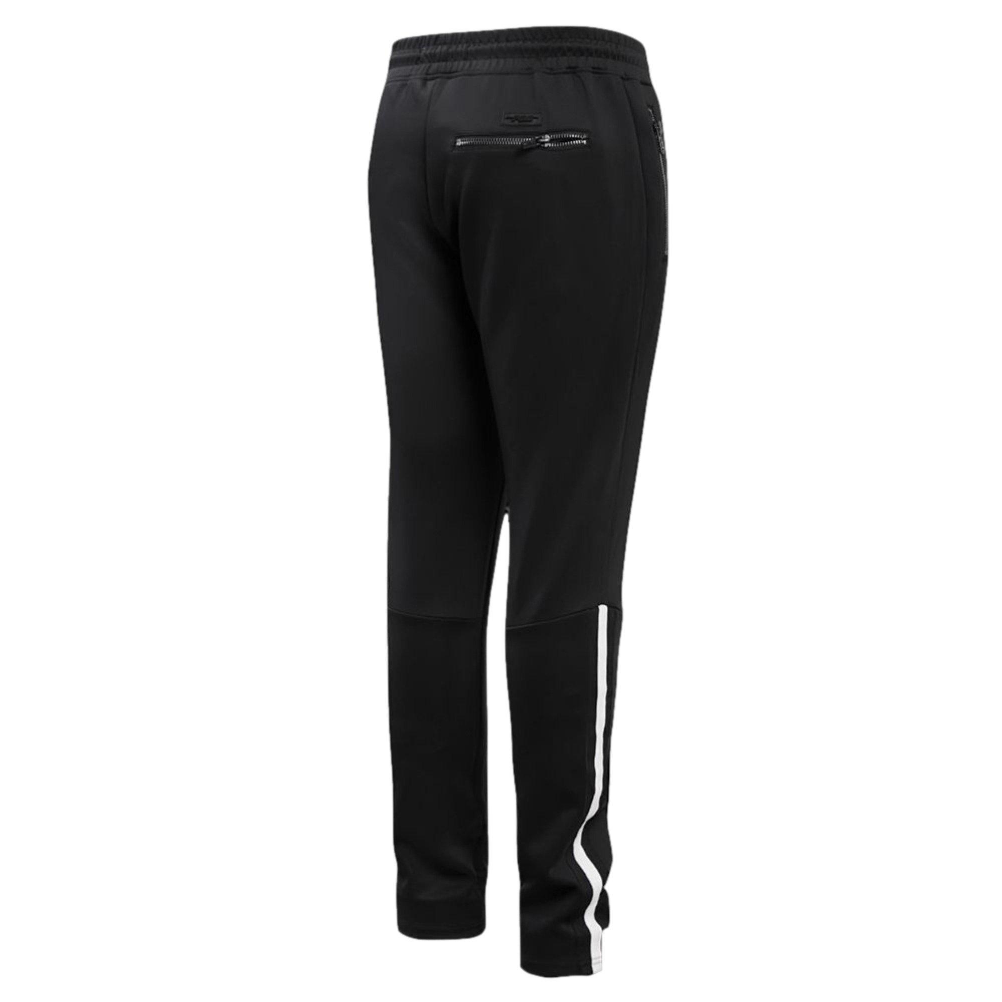 Pro Standard Men's Chicago Bulls Retro 1 "Yellow Ohcre" Track Pants - BLACK/YELLOW Thumbnail View 2