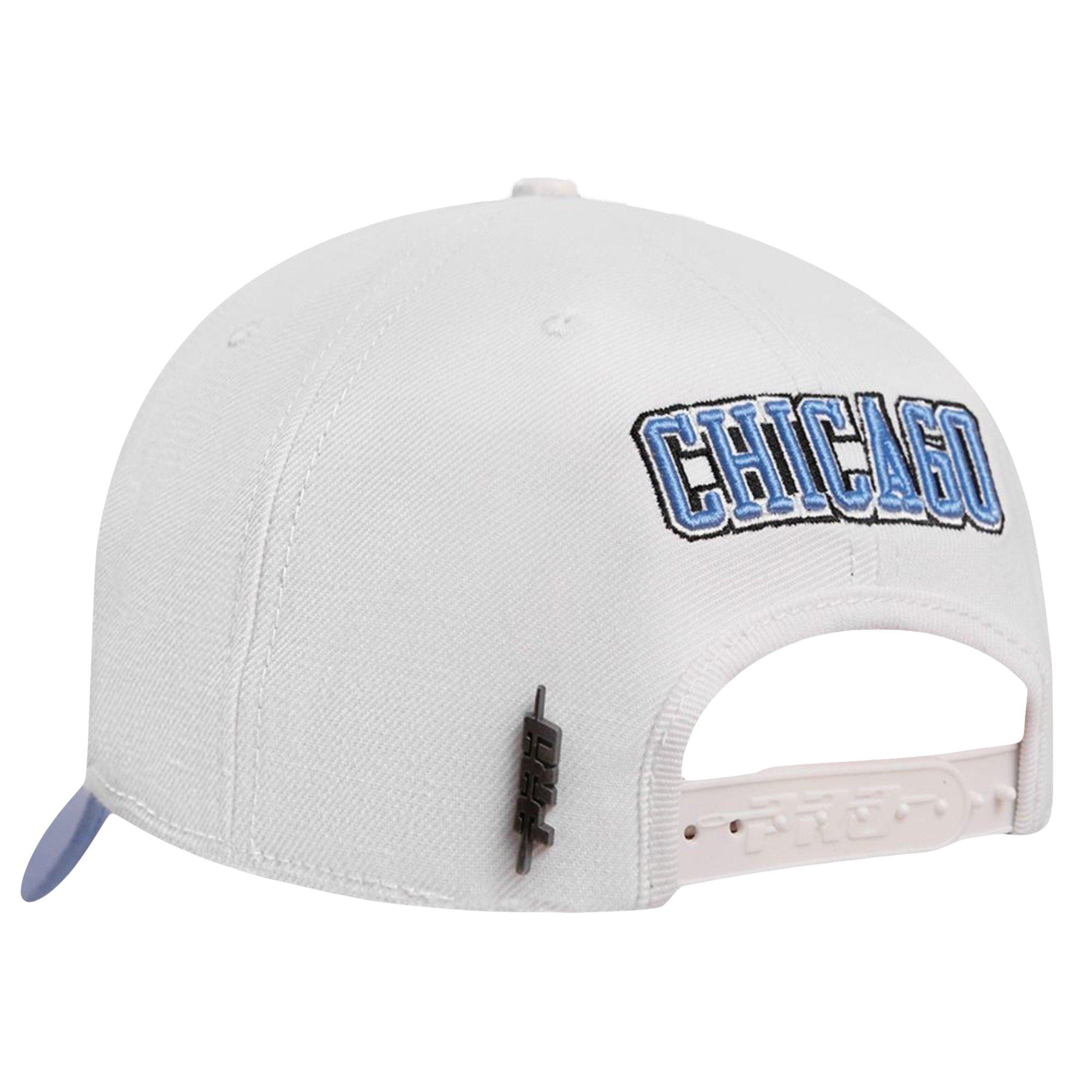 Pro Standard Chicago Bulls Retro 9 "Powder Blue" Snapback-White/Blue - WHITE Thumbnail View 3