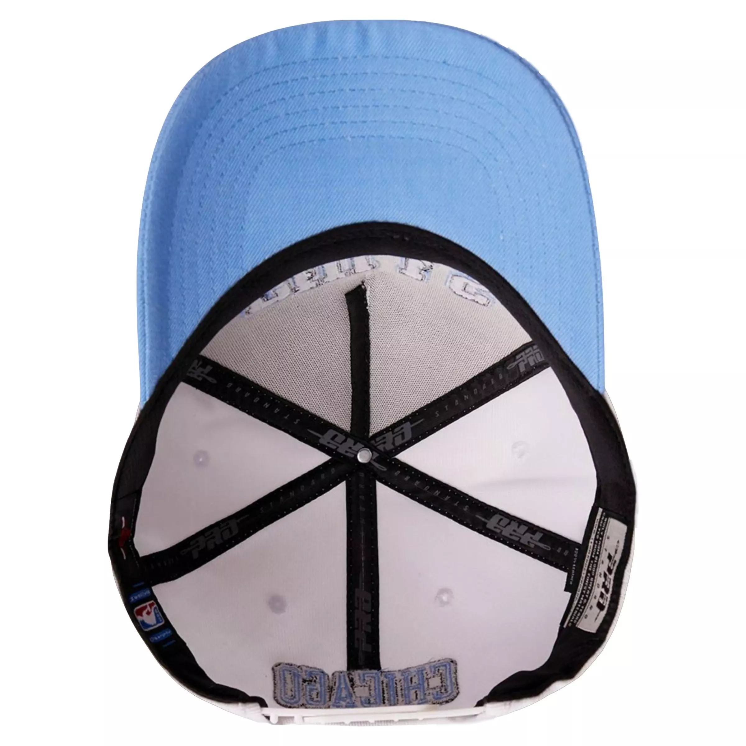 Pro Standard Chicago Bulls Retro 9 "Powder Blue" Snapback-White/Blue - WHITE
