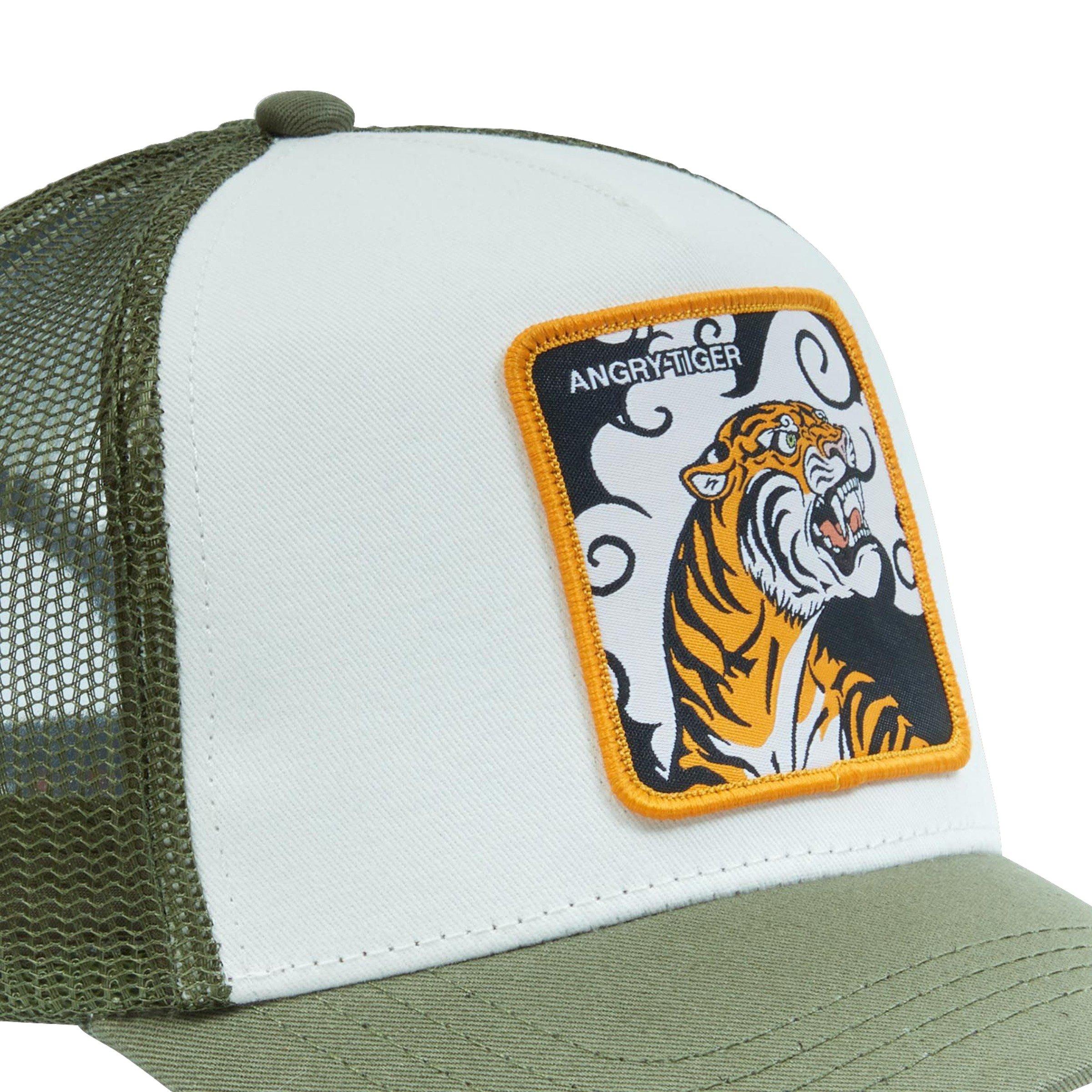 Capslab Green Tiger Trucker Snapback-Green - GREEN Thumbnail View 3