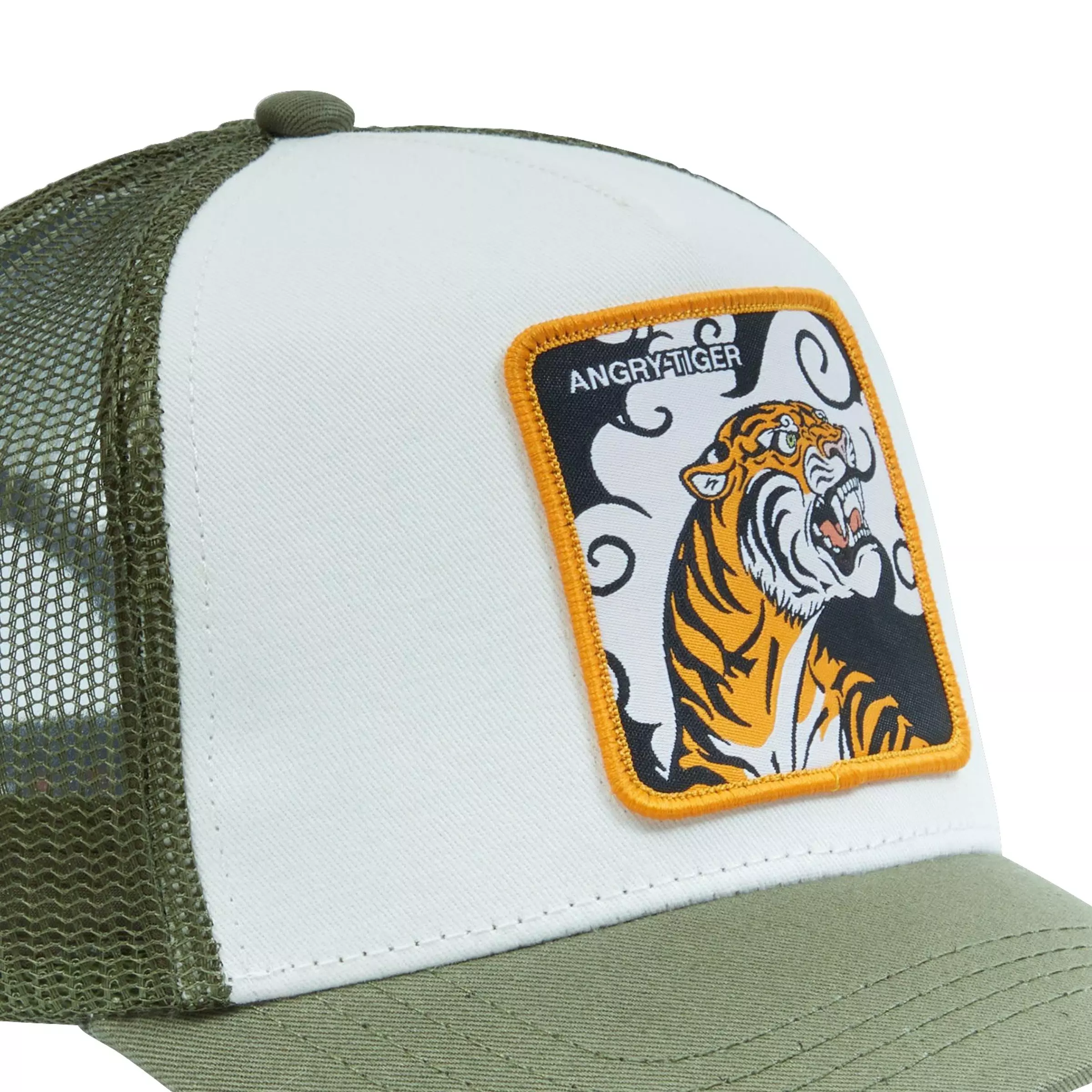 Capslab Green Tiger Trucker Snapback-Green - GREEN