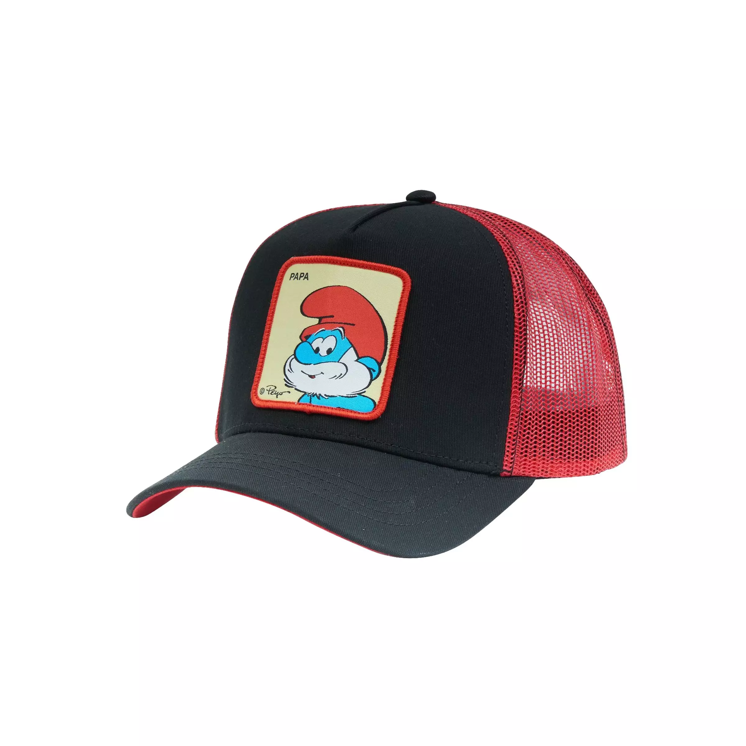 Capslab Papa Smurf Trucker Snapback-Black/Red - BLACK/RED