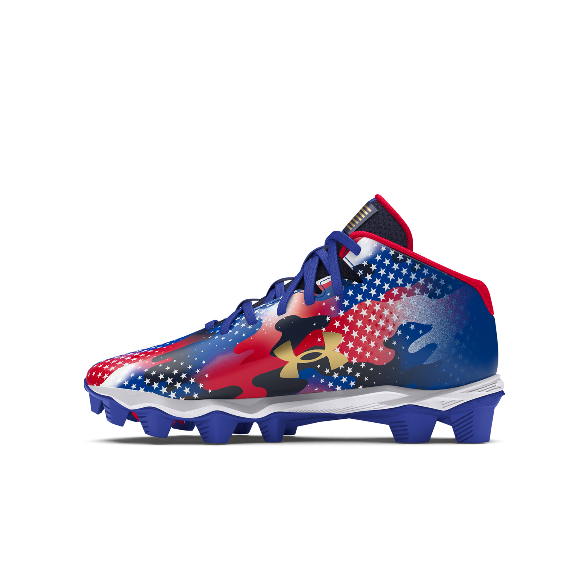 Under Armour Spotlight 4 RM  Grade School Boys' "USA" Football Cleat