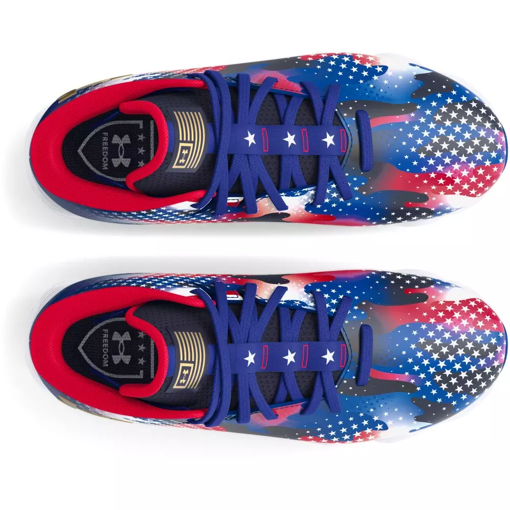 Under Armour Spotlight 4 RM Jr "USA" Preschool Boys' Football Cleat - BLUE/GOLD