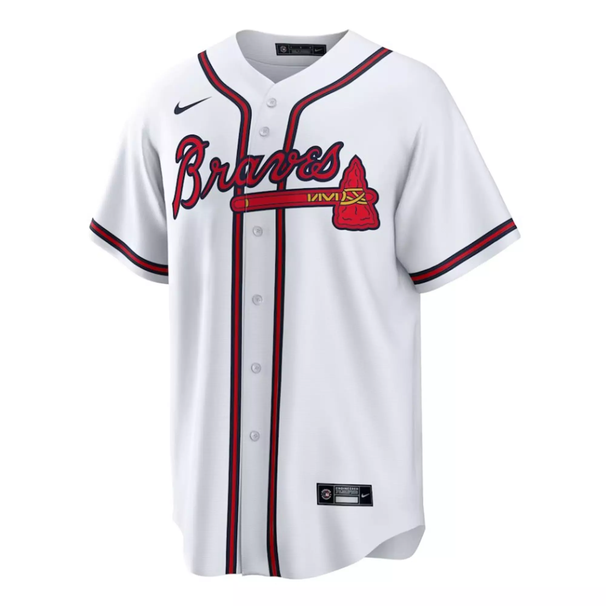 Nike Youth Atlanta Braves R. Acuna Jr. '23 Replica Game Jersey-White - WHITE