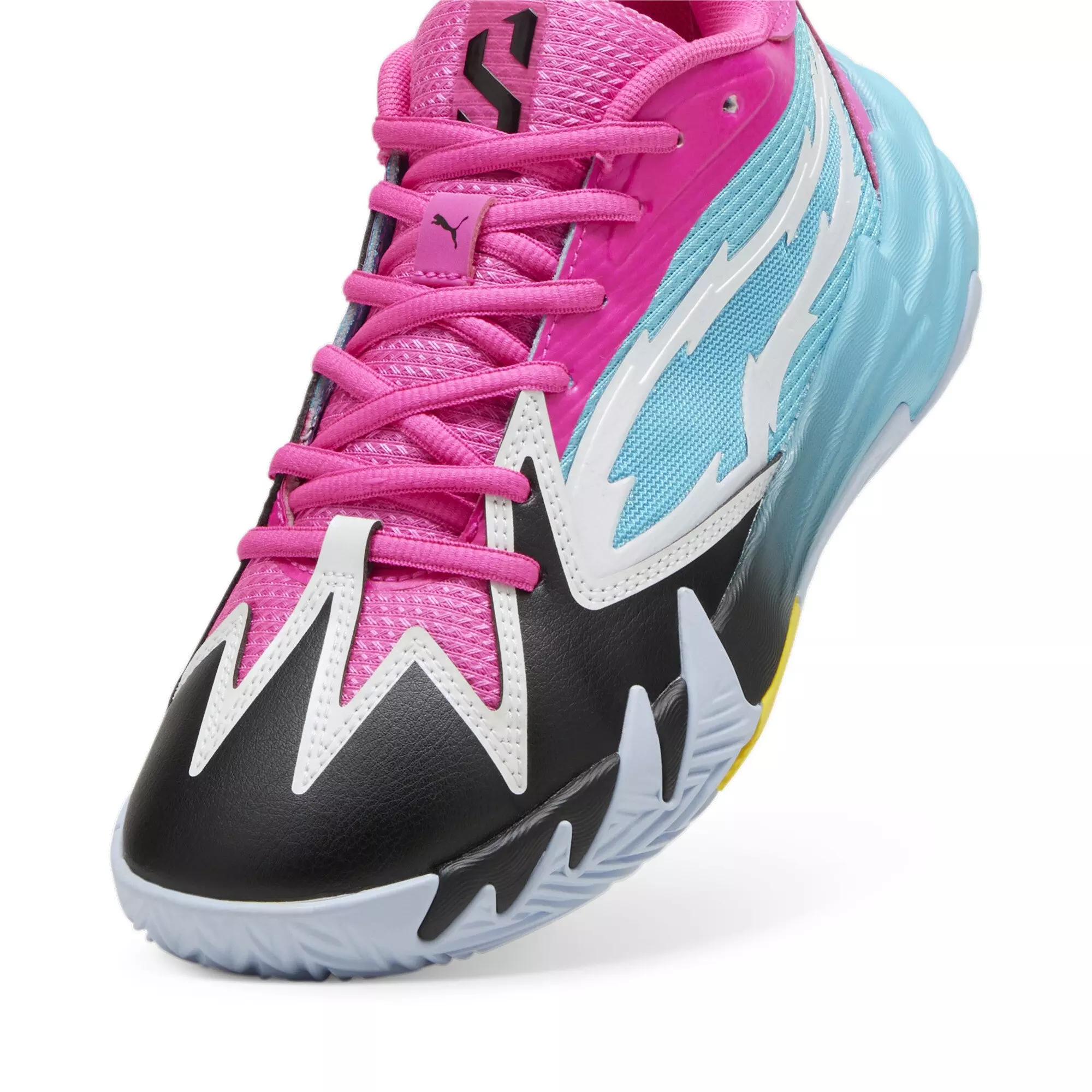 PUMA Scoot Zero "Northern Lights" Grade School Kids' Basketball Shoe - PINK/BLUE/BLACK
