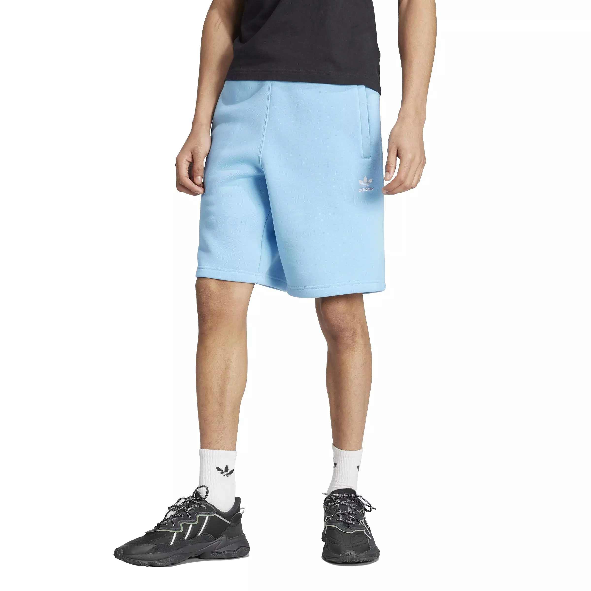 adidas Men's Trefoil Essentials Shorts-Blue - BLUE