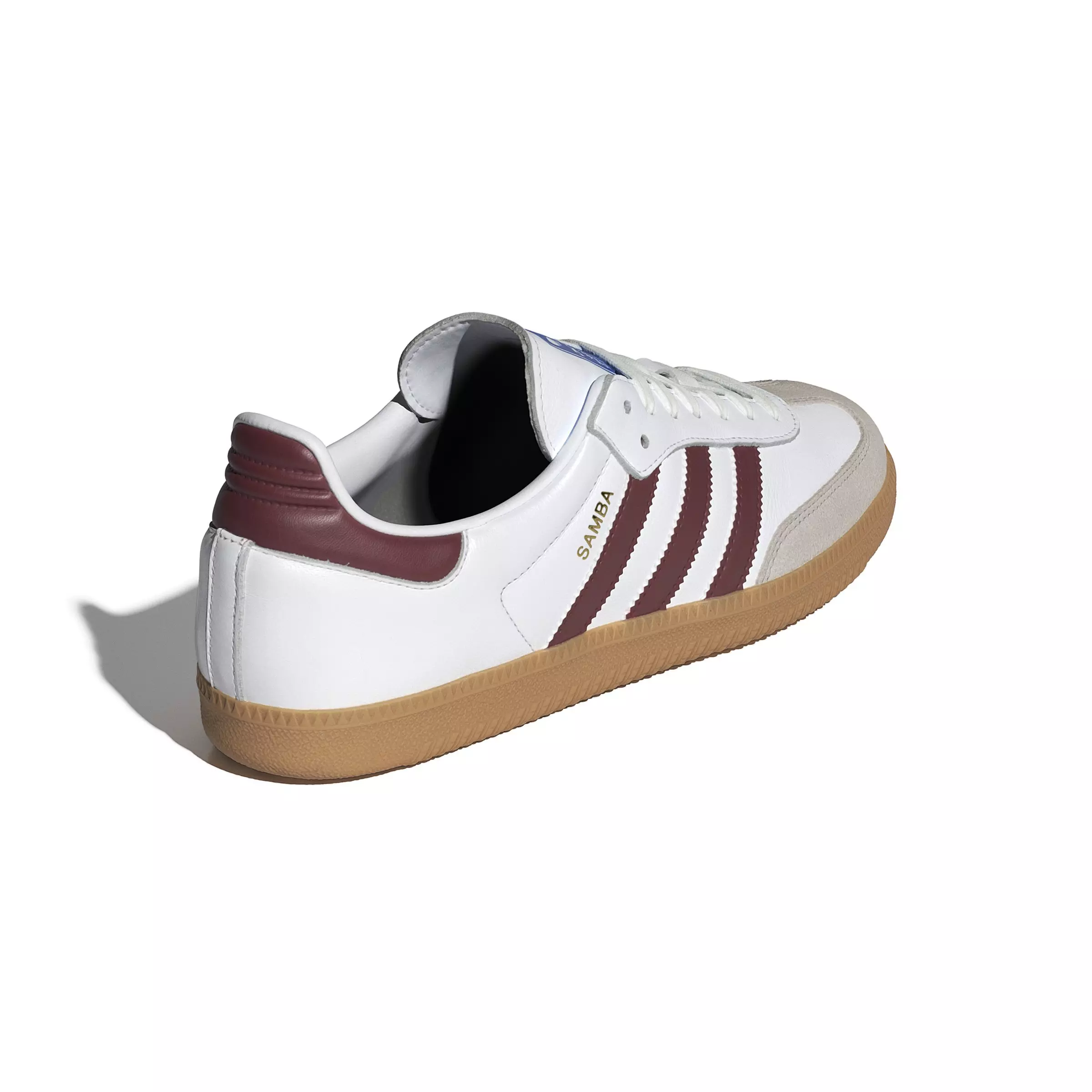 adidas Originals Samba OG "Ftwr White/Collegiate Burgundy/Gum" Men's Shoe - WHITE/BURGUNDY