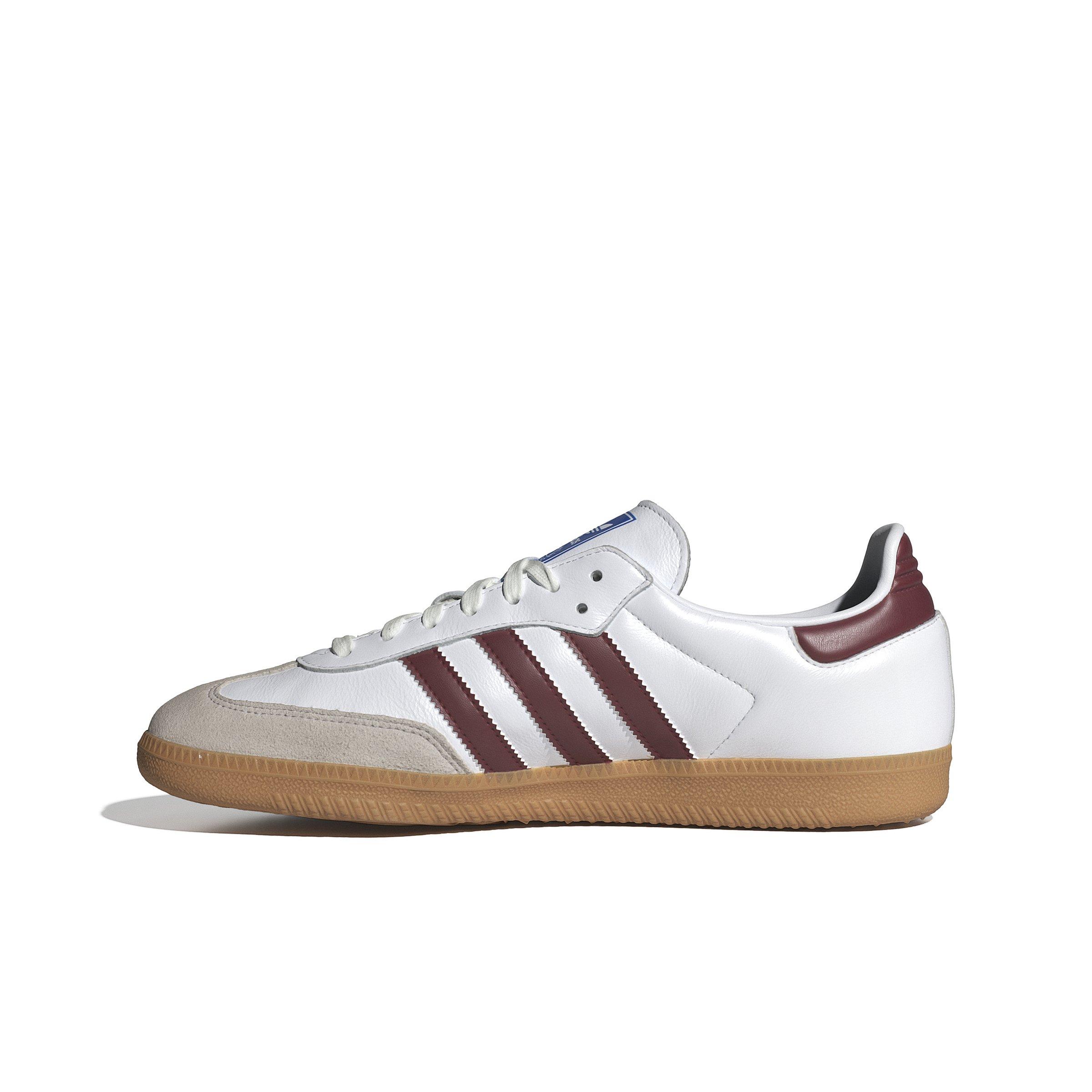 adidas Originals Samba OG "Ftwr White/Collegiate Burgundy/Gum" Men's Shoe - WHITE/BURGUNDY Thumbnail View 2