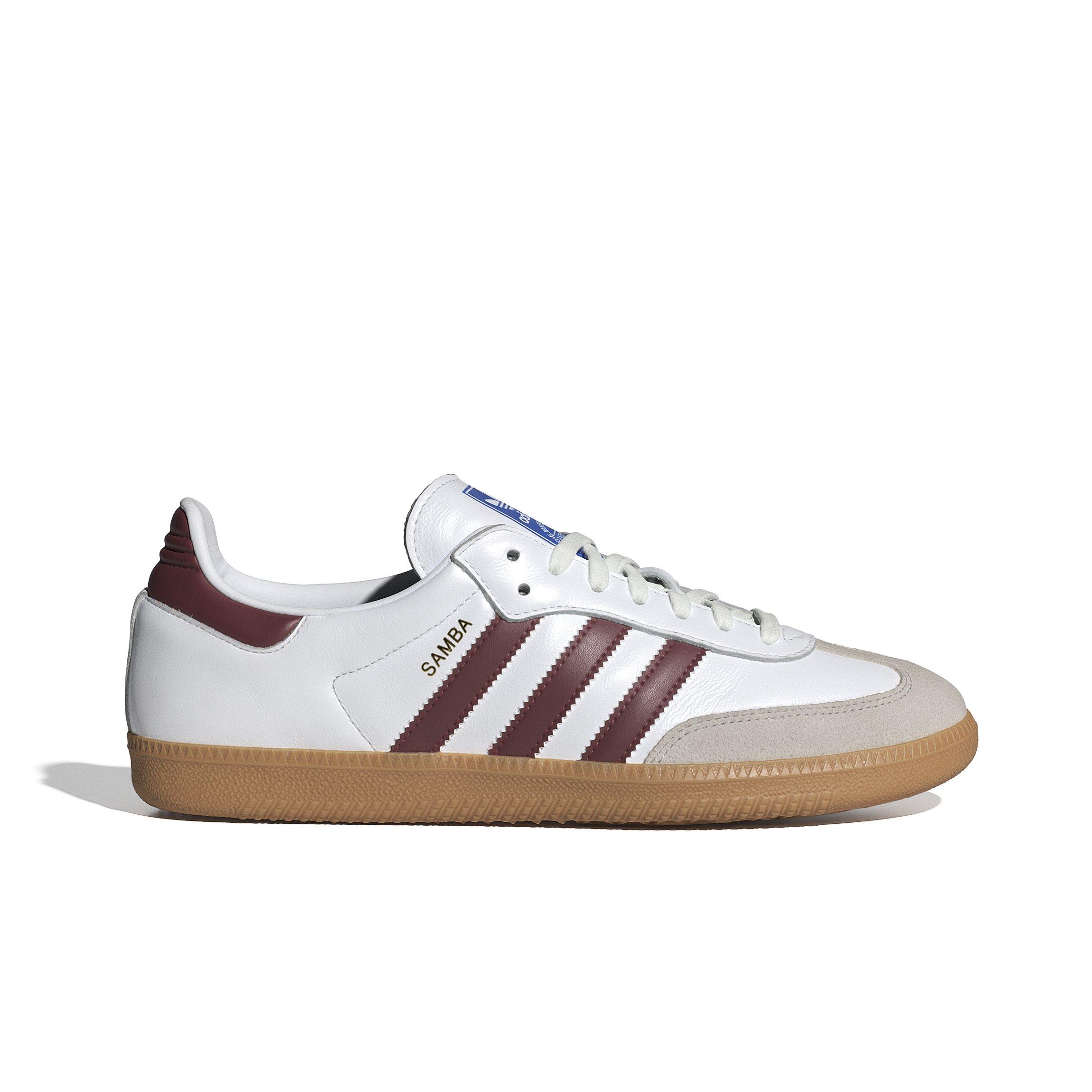adidas Originals Samba OG "Ftwr White/Collegiate Burgundy/Gum" Men's Shoe - WHITE/BURGUNDY Thumbnail View 1