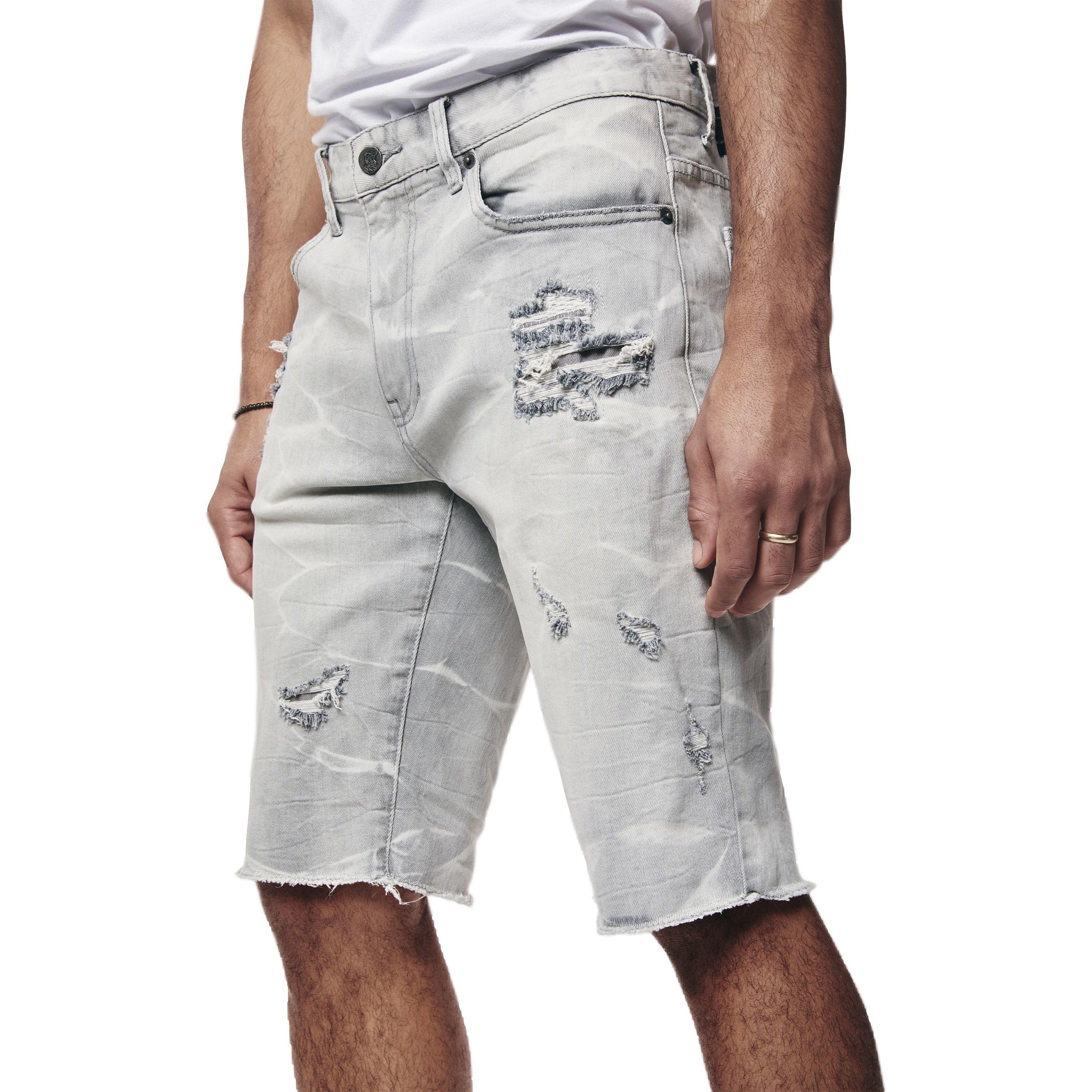 Grindhouse Men's Essential Denim Shorts - Cloud Grey - GREY