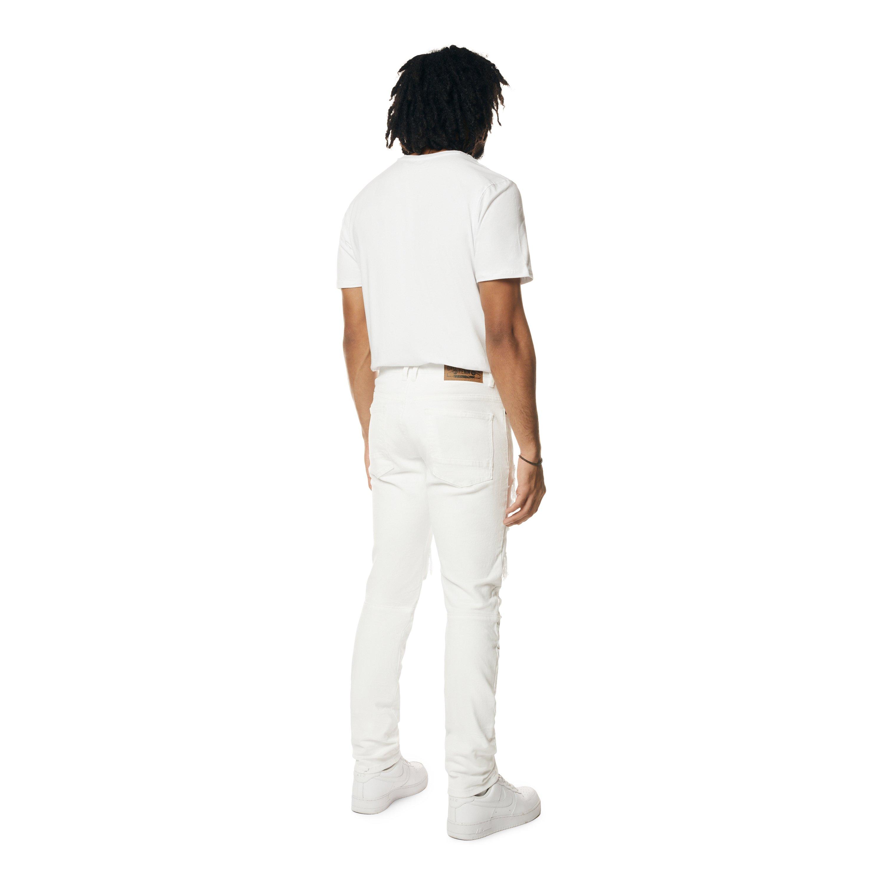 Grindhouse Rip N Tear Slim Fit Denim Men's White Jeans