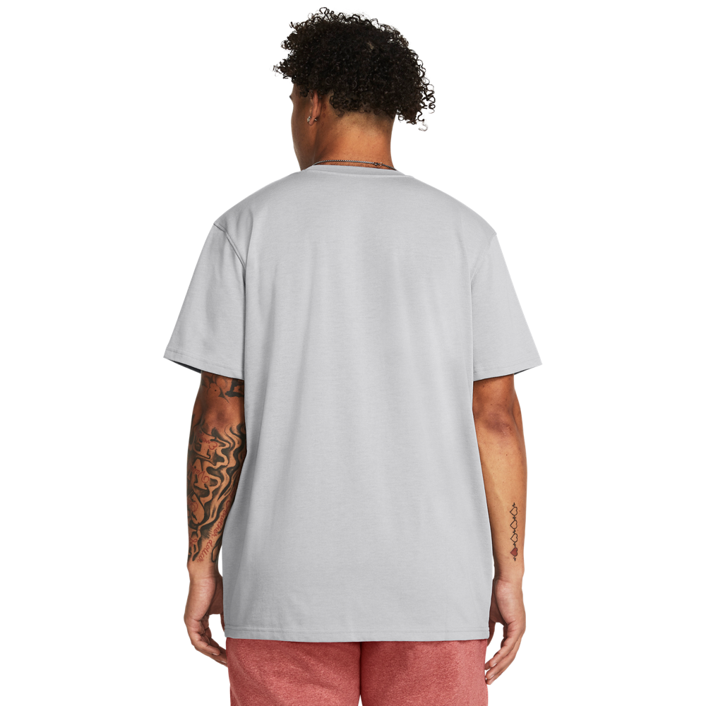 Under Armour Men's Armour Label Tee - GREY Thumbnail View 2