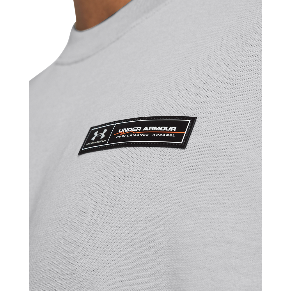 Under Armour Men's Armour Label Tee - GREY Thumbnail View 3