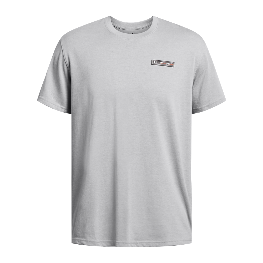 Under Armour Men's Armour Label Tee - GREY Thumbnail View 4