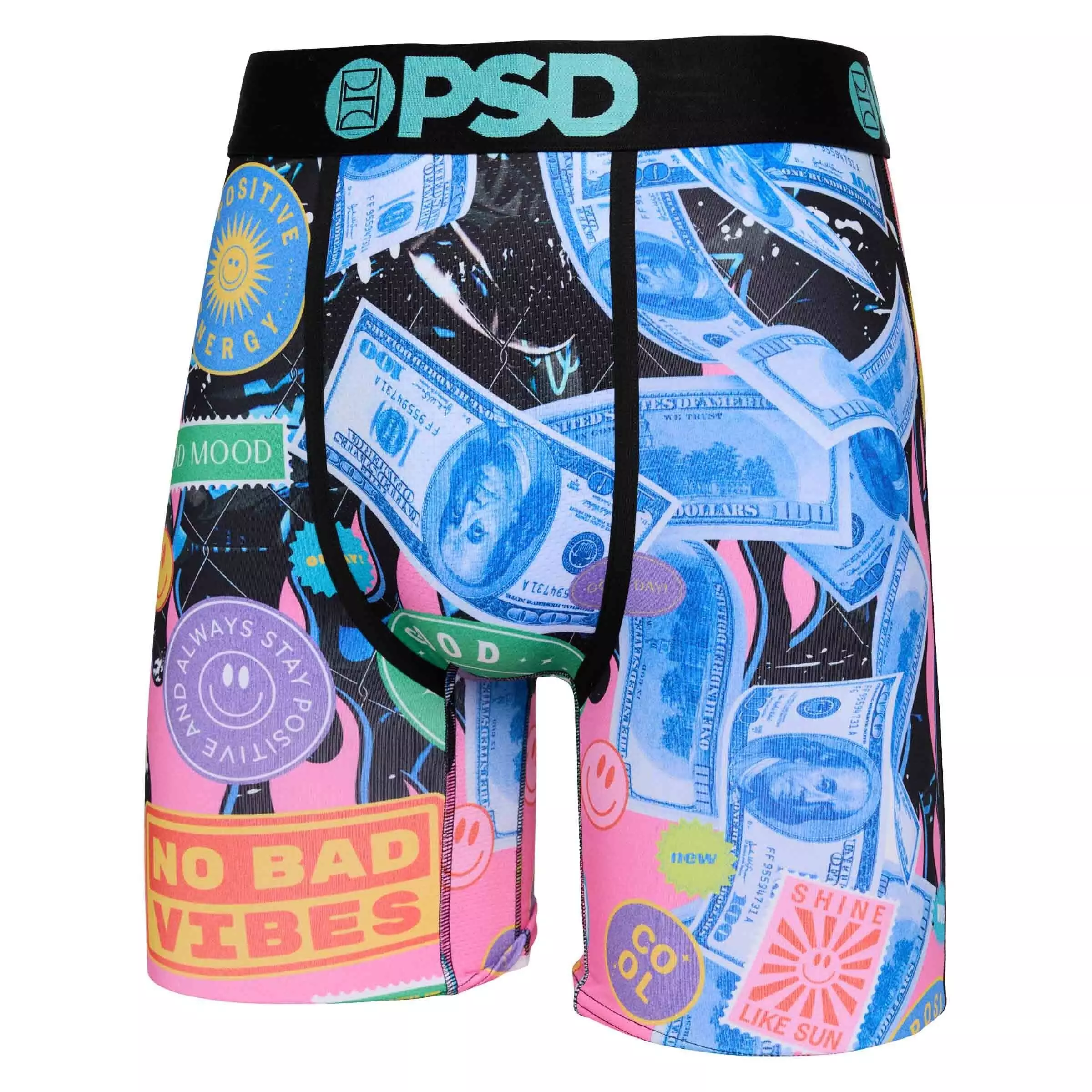 PSD Men's Neon Money Underwear-3PK - MULTI-COLOR