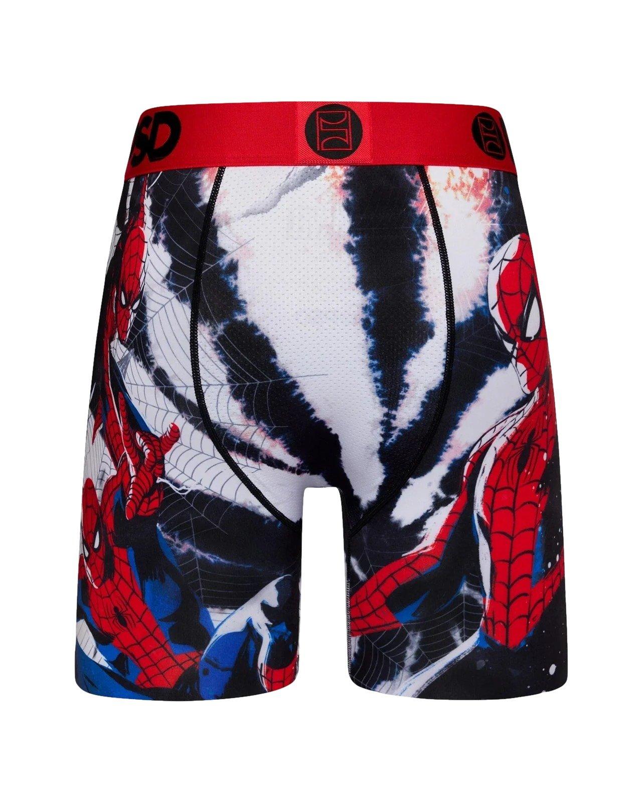 PSD Men's Spider-Man Single Underwear - RED/BLACK Thumbnail View 2