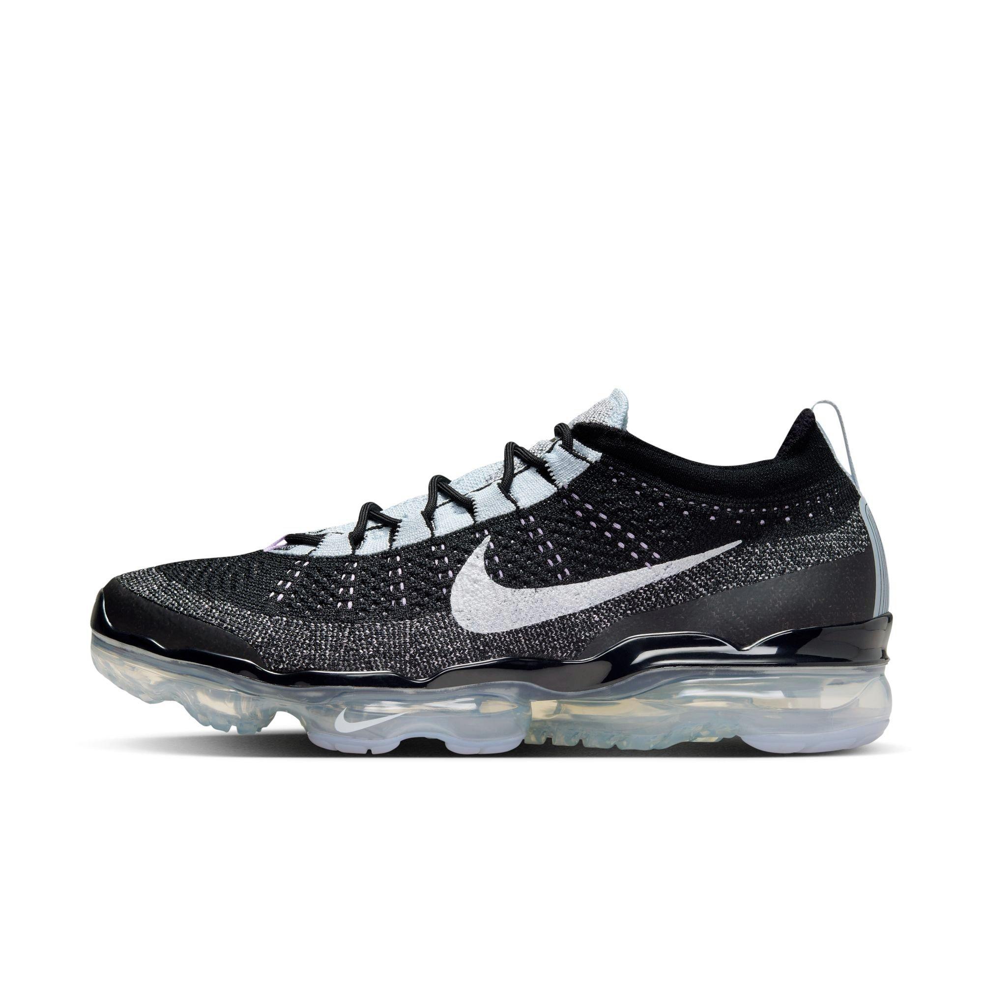 Nike Air VaporMax 2023 Flyknit "Black/White/Blue Tint/Lilac Bloom" Men's Shoe - BLACK/WHITE Thumbnail View 3