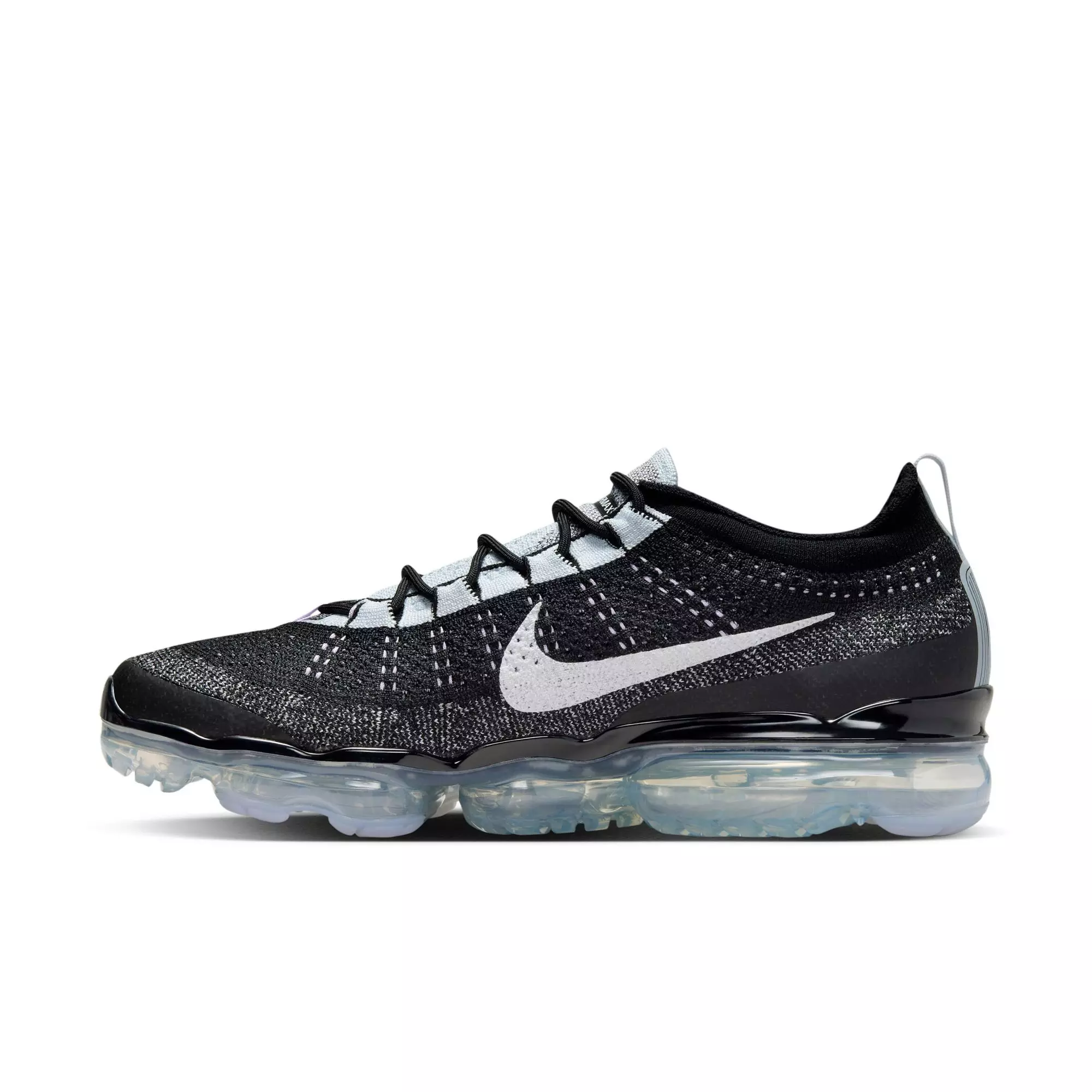 Nike Air VaporMax 2023 Flyknit "Black/White/Blue Tint/Lilac Bloom" Men's Shoe - BLACK/WHITE
