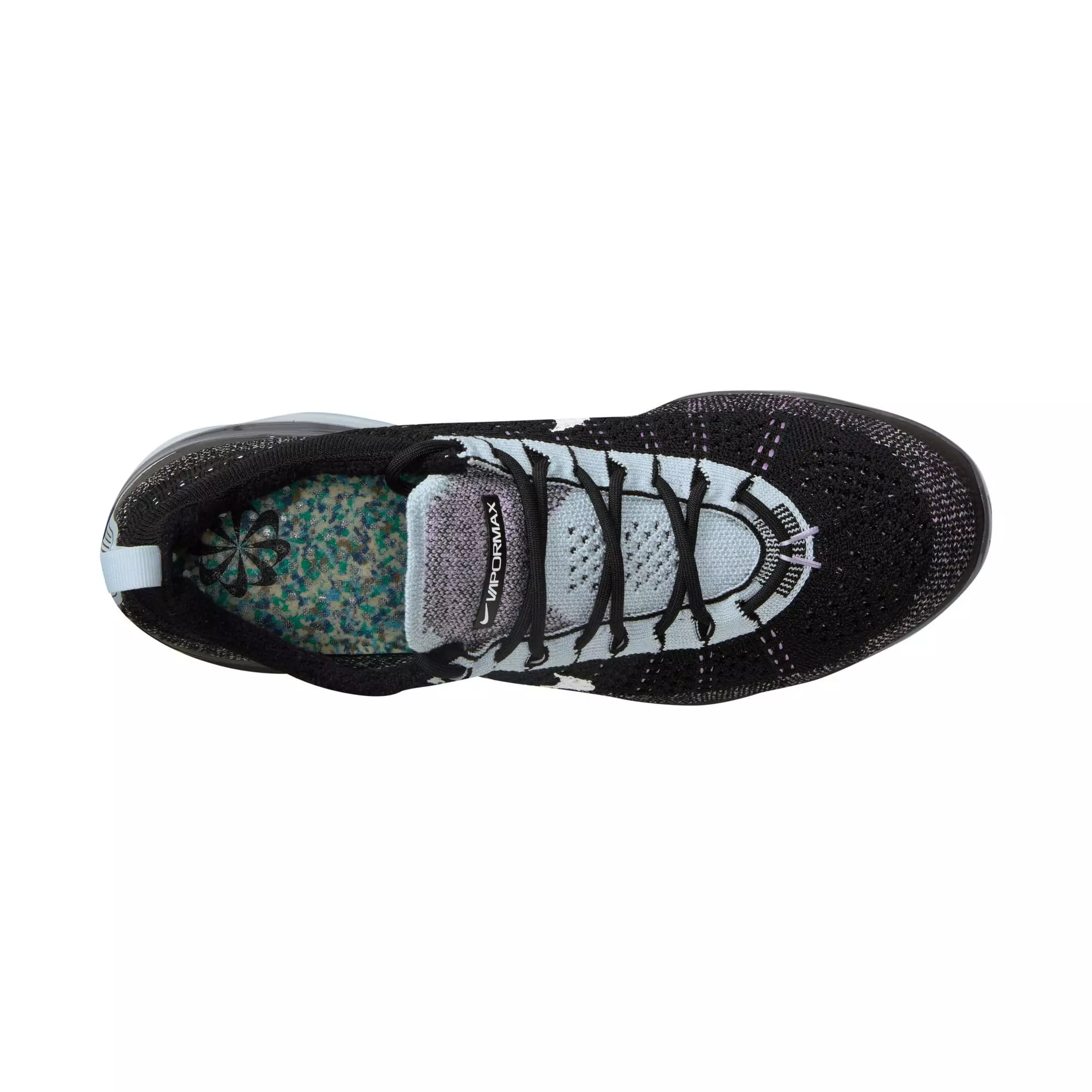 Nike Air VaporMax 2023 Flyknit "Black/White/Blue Tint/Lilac Bloom" Men's Shoe - BLACK/WHITE