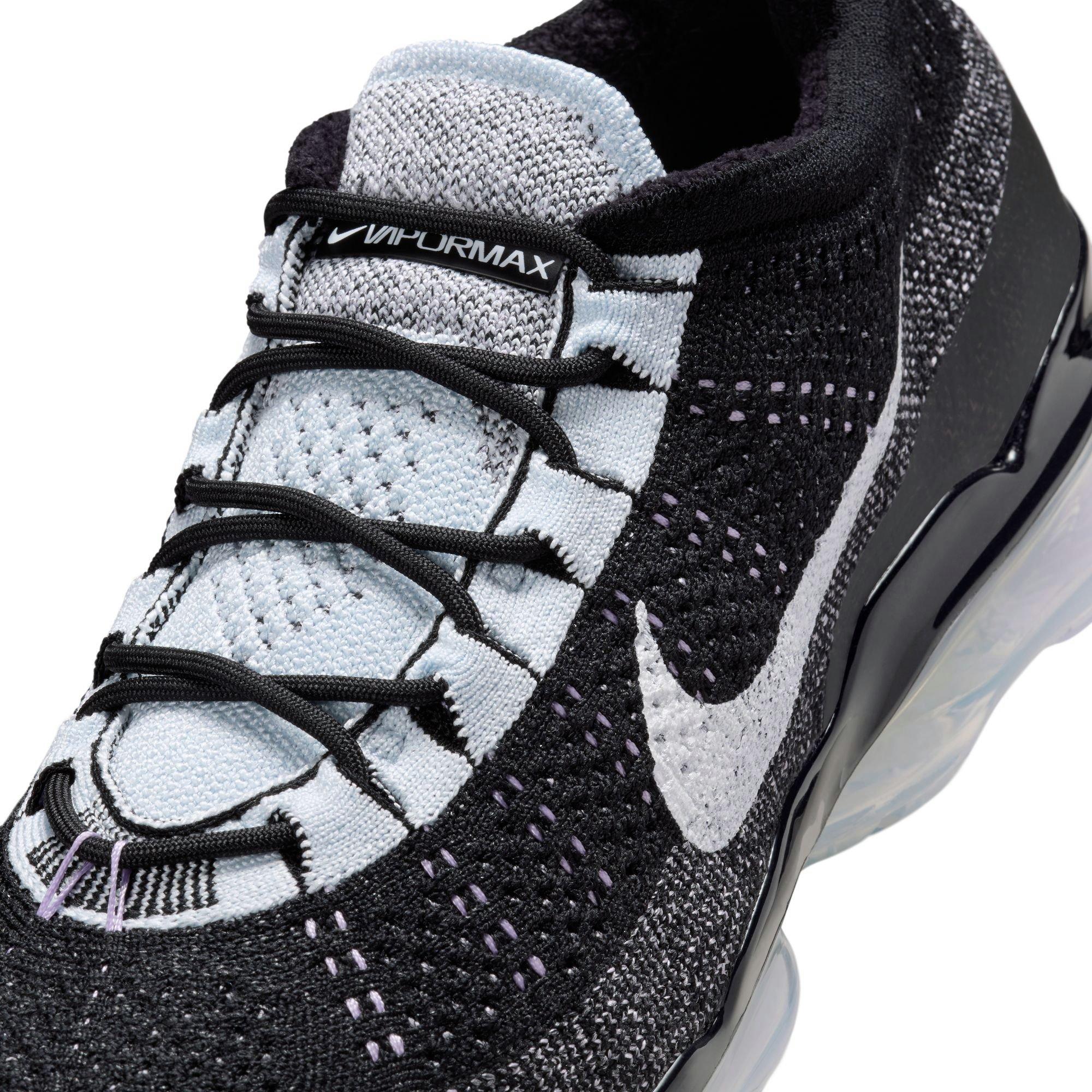 Nike Air VaporMax 2023 Flyknit "Black/White/Blue Tint/Lilac Bloom" Men's Shoe - BLACK/WHITE Thumbnail View 10