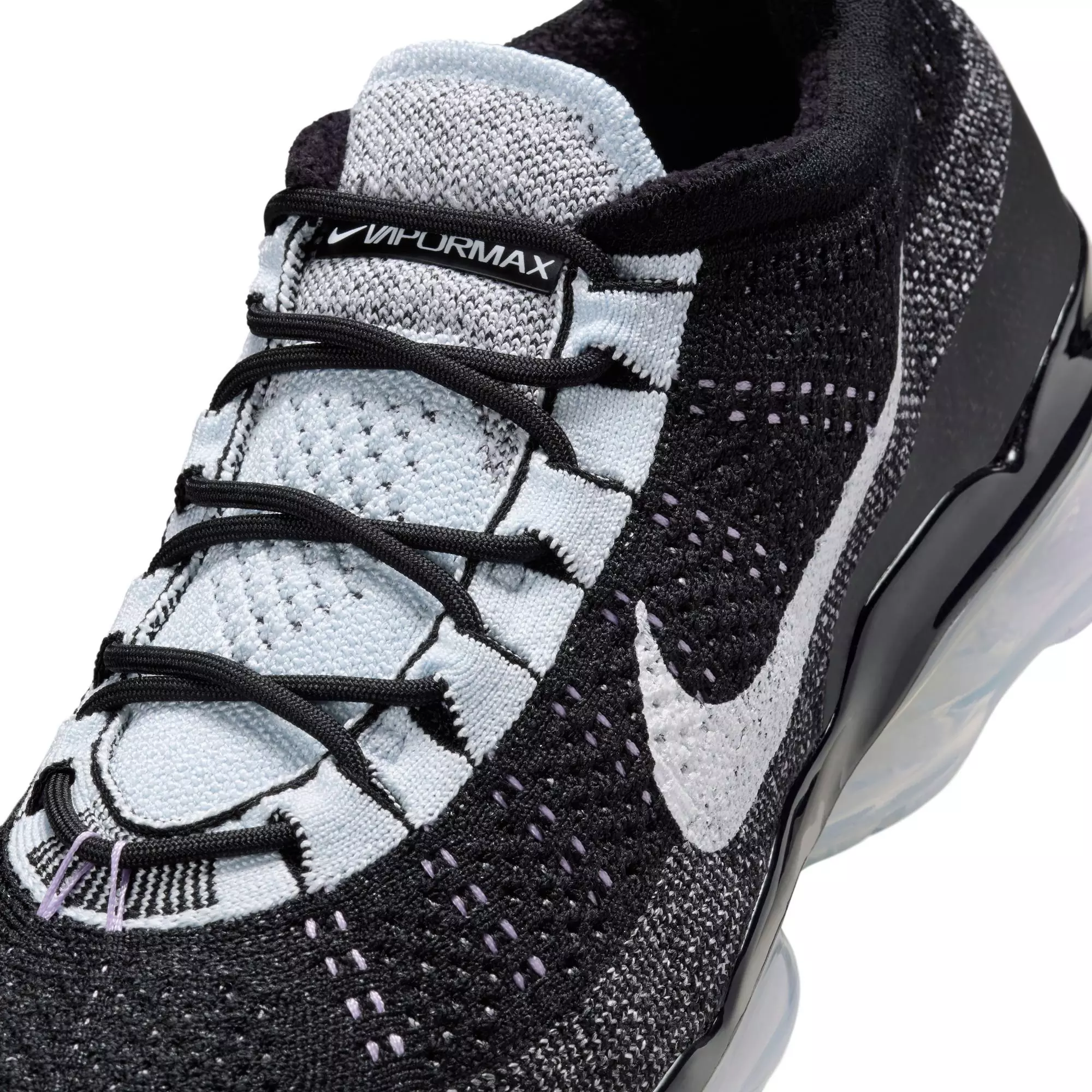 Nike Air VaporMax 2023 Flyknit "Black/White/Blue Tint/Lilac Bloom" Men's Shoe - BLACK/WHITE