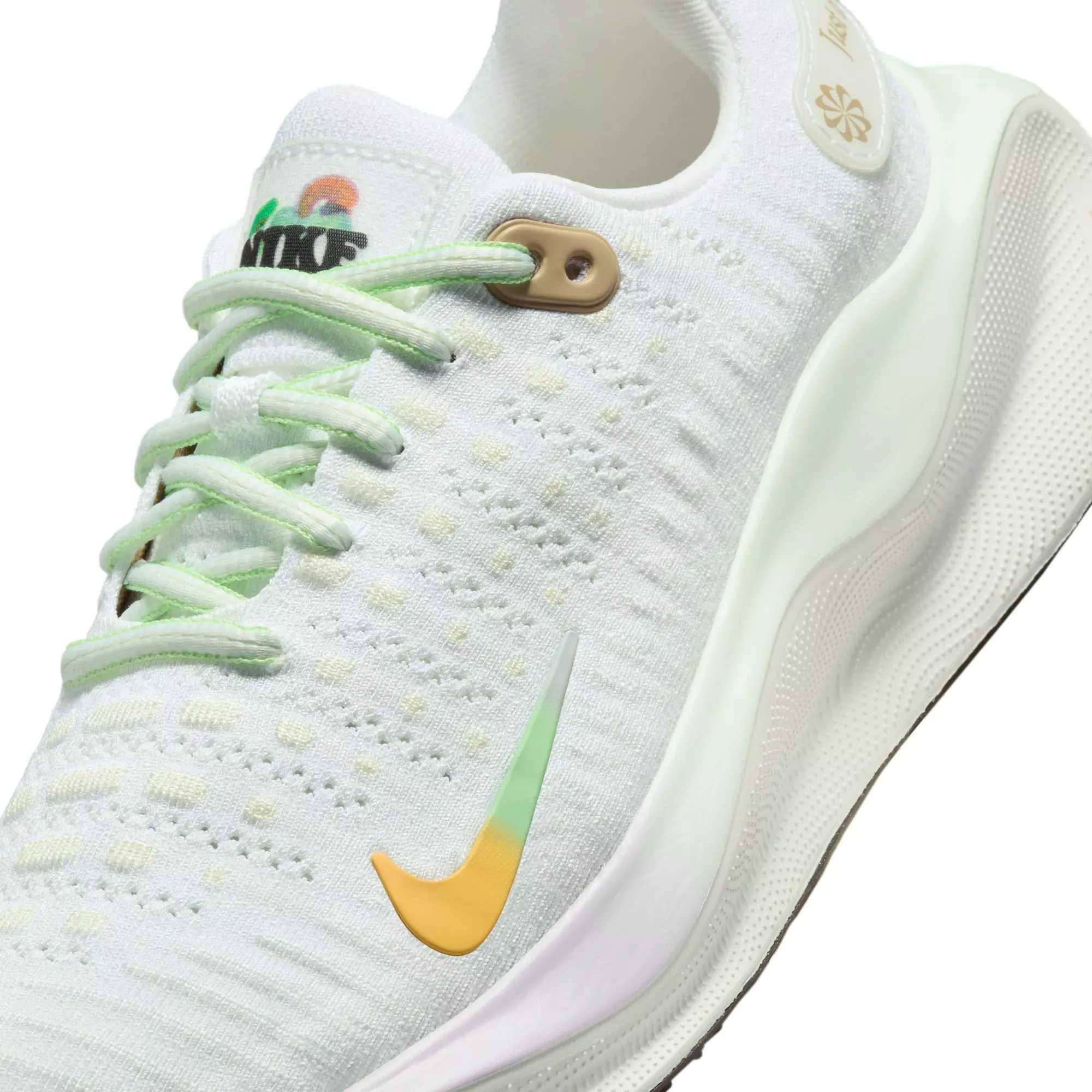 Nike InfinityRN 4 "White/Multi/Sail/Vapor Green" Women's Running Shoe - WHITE/MULTI