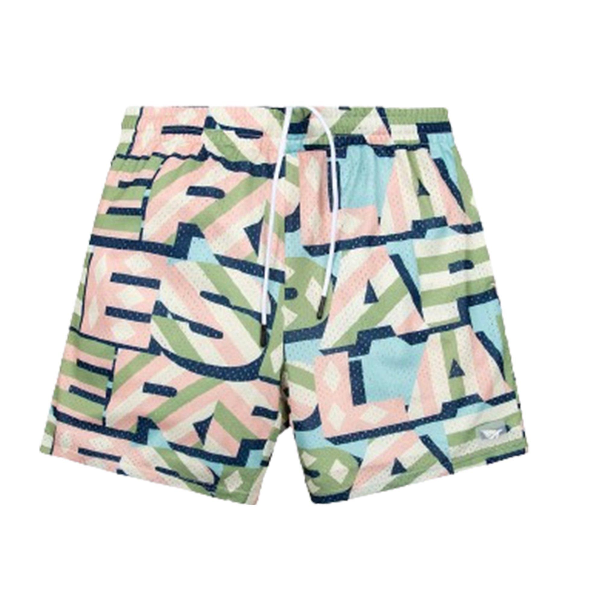 Paper Planes Diamonds and Stripes Men's Mesh Shorts