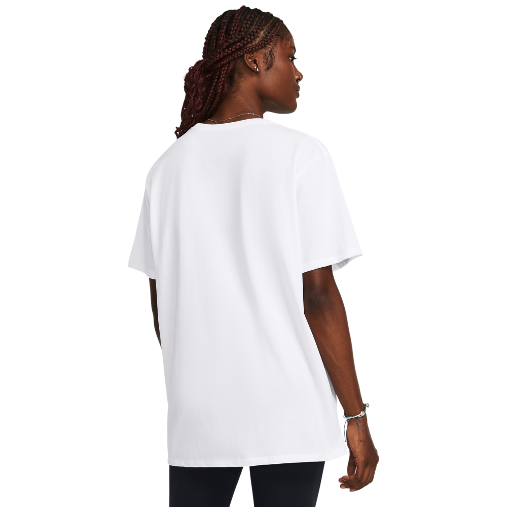 Under Armour Women's Oversized Campus Tee - WHITE Thumbnail View 2