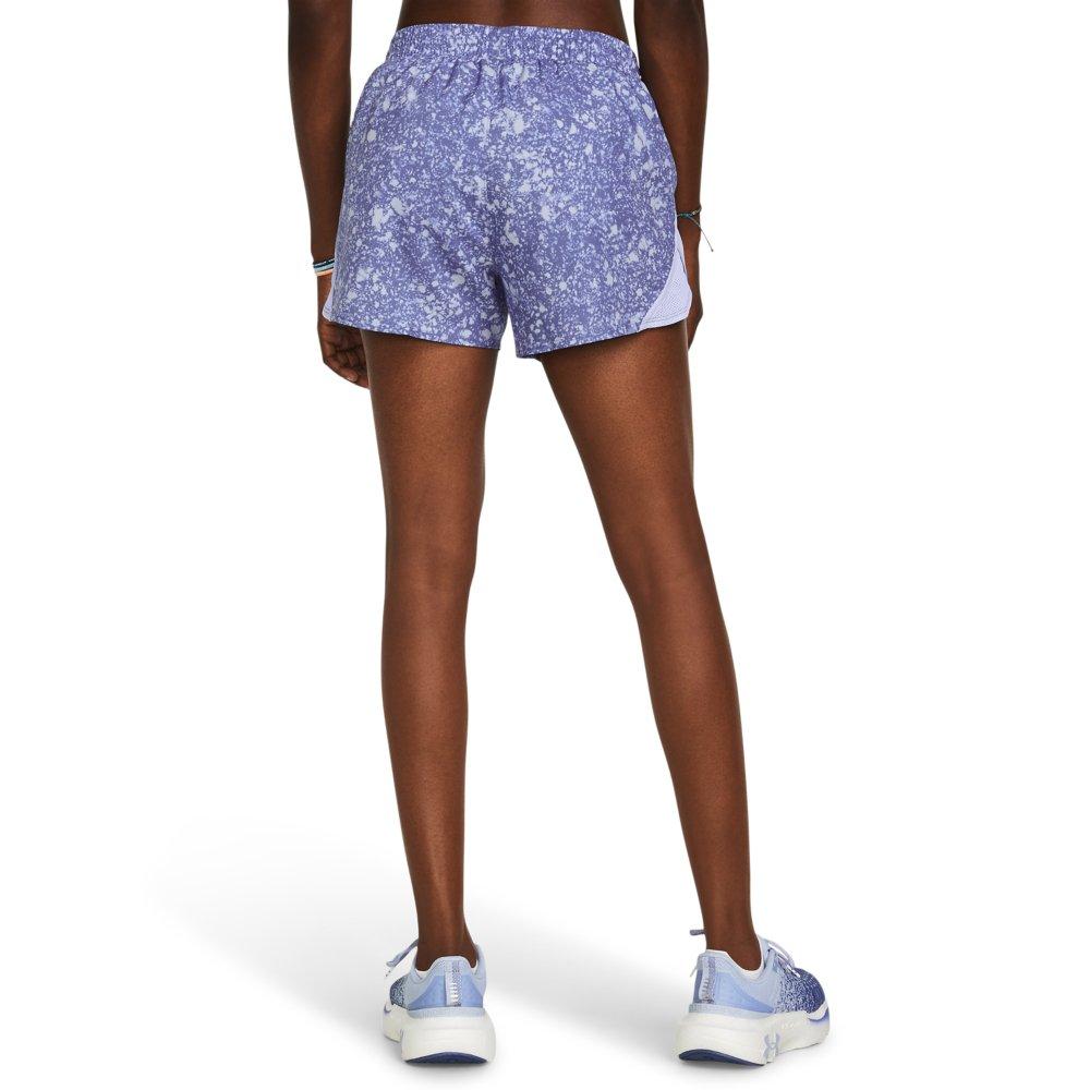 Under Armour Women's Fly-By Printed Shorts - BLUE Thumbnail View 2
