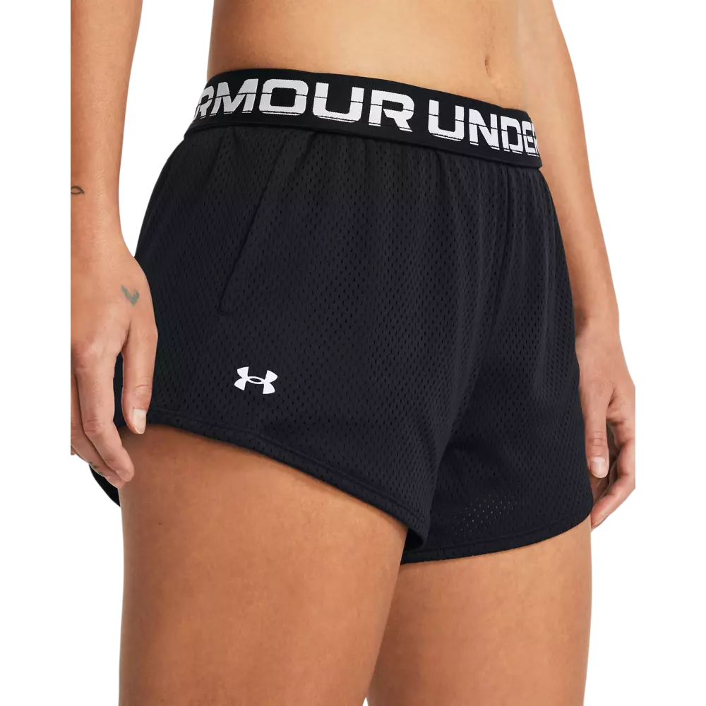 Under Armour Women's Play-Up Mesh 2.0 Shorts-Black - BLACK
