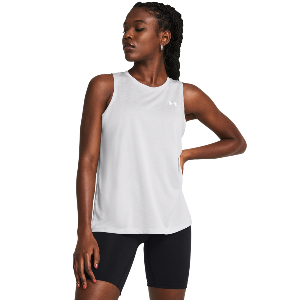 Under Armour Women's Tech Twist Tank-Lt Grey - LT GREY Thumbnail View 1