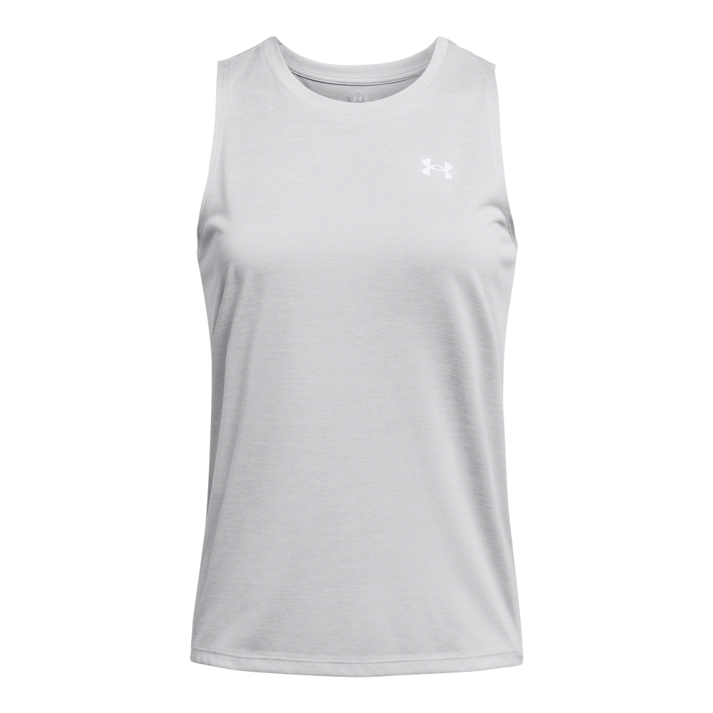 Under Armour Women's Tech Twist Tank-Lt Grey - LT GREY Thumbnail View 3