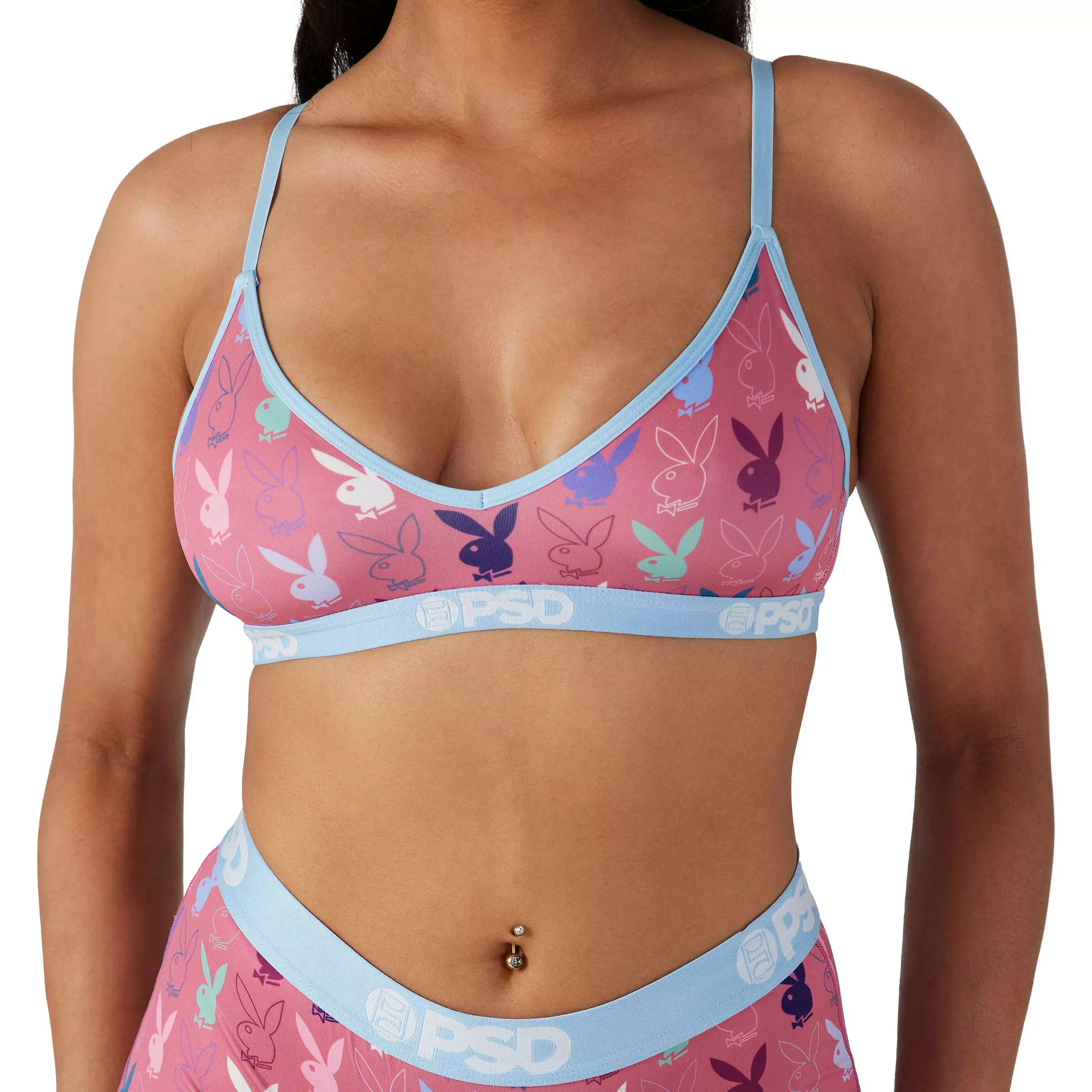 PSD Women's Playboy Pastel V-Neck Bralette - MULTI-COLOR
